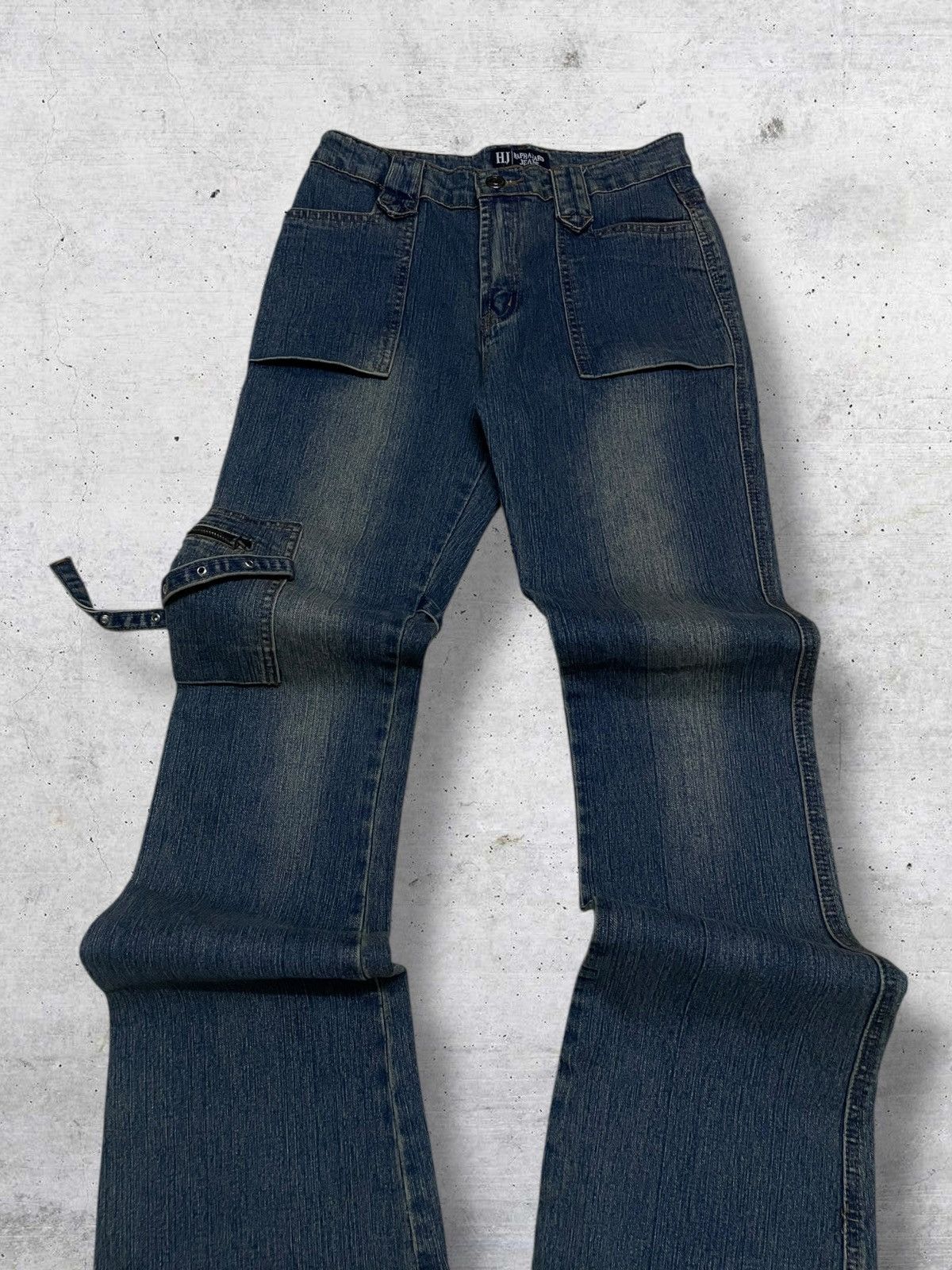 Japanese Brand VINTAGE HAPHAZARD JAPAN DESIGNER 90S BONDAGE PUNK FLARED OG Size US 26 / EU 42 - 4 Thumbnail