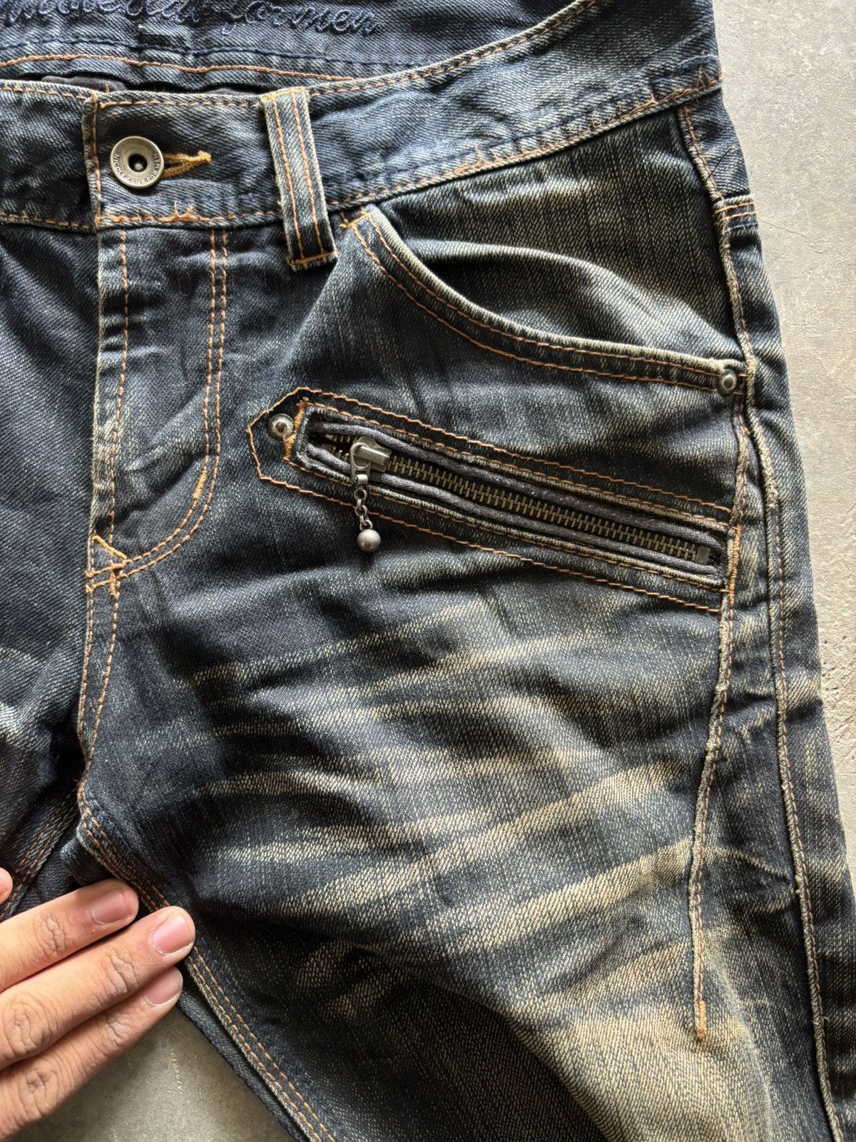 Japanese Brand FLARE DISTRESSED NICOLE CLUB FOR MEN RUSTY WASHED JAPANESE Size US 30 / EU 46 - 11 Thumbnail