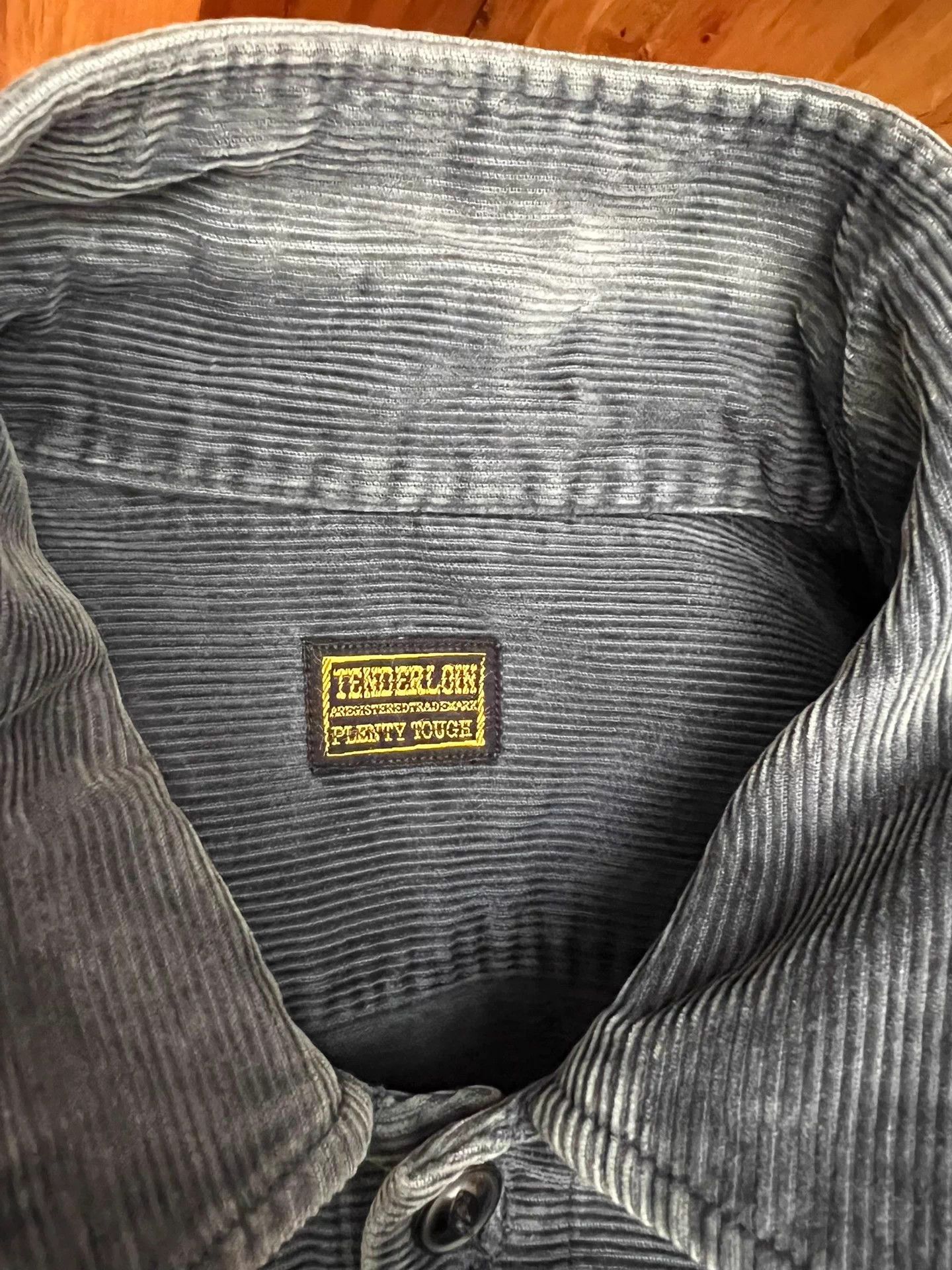 Tenderloin Tenderloin Japanese Indigo Corduroy Washed Work Shirt S Size US S / EU 44-46 / 1 - 9 Thumbnail