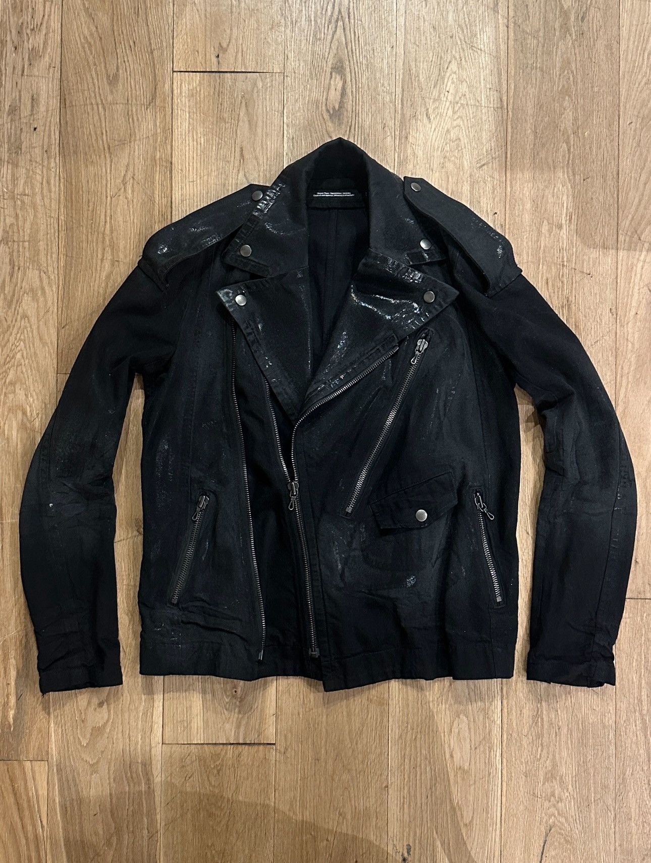 Julius Julius ‘Ana-Moto’ Waxed Motorcycle Jacket Size US M / EU 48-50 / 2 - 2 Thumbnail