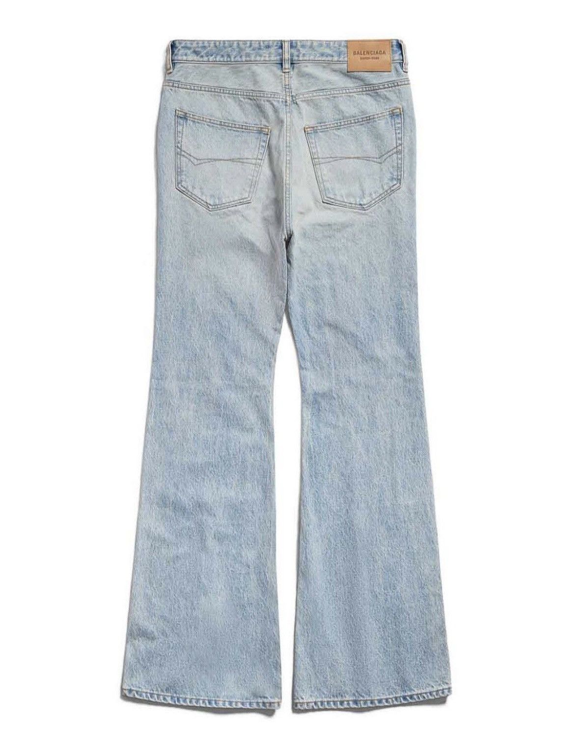 Balenciaga o1srvl11e0925 Flared Pants in Blue Size US 29 - 2 Thumbnail