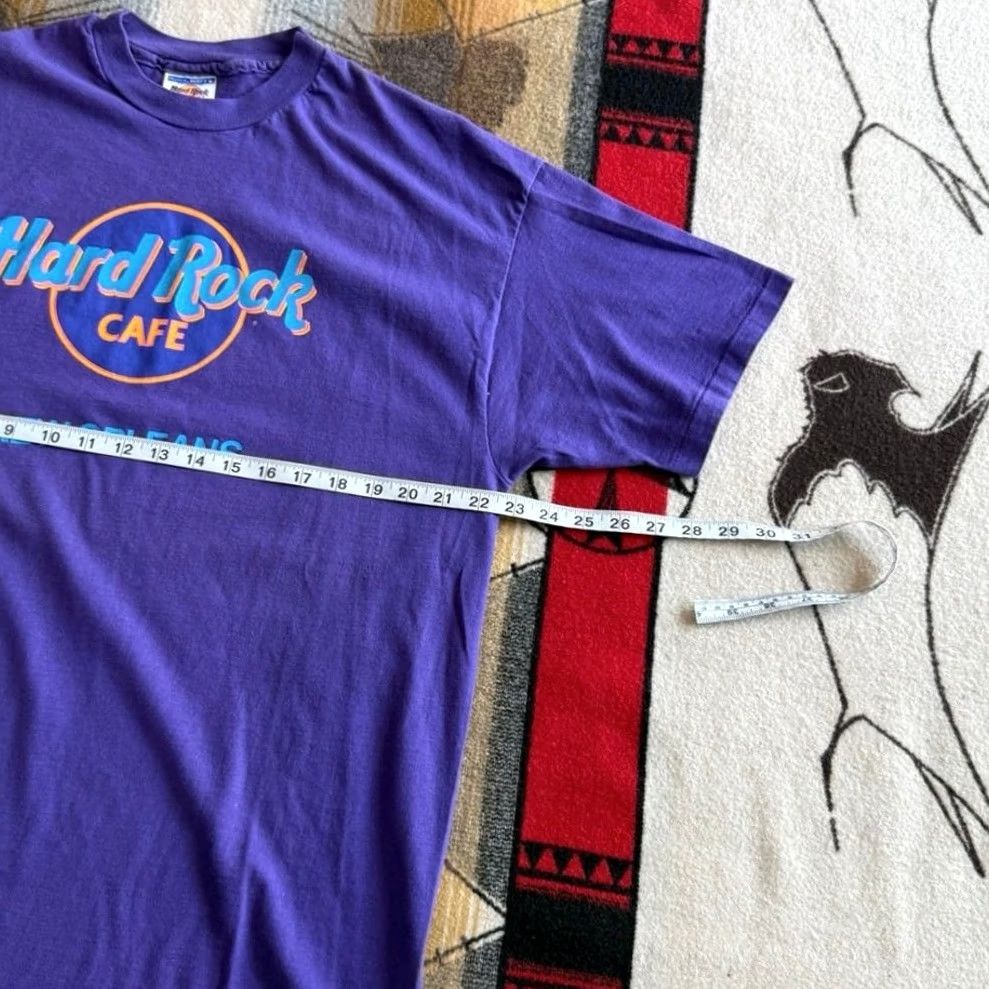 Hard Rock Cafe VINTAGE Hard Rock Cafe Shirt Mens XL Purple 90s New Orleans Size Single Stitch USA Made Size US XL / EU 56 / 4 - 6 Thumbnail