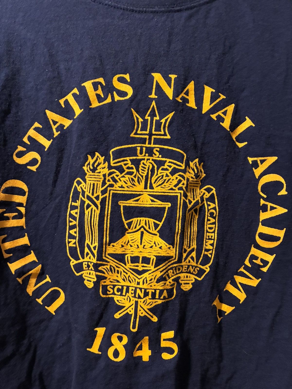Vintage Vintage Naval Academy T-Shirt Size US L / EU 52-54 / 3 - 2 Thumbnail