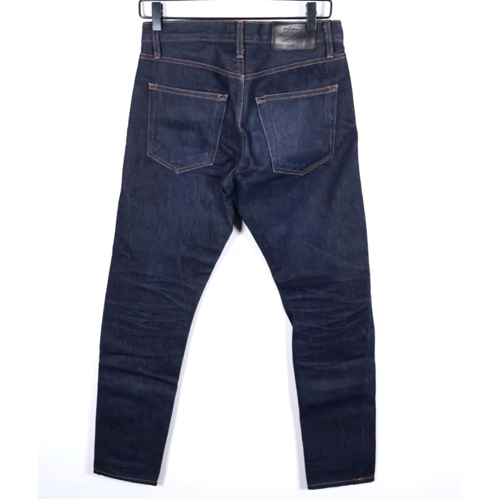 Vintage Stussy Jeans Men's 29 x 29 Dark Blue Skinny Low Rise Button Fly USA Made Size US 30 / EU 46 - 2 Thumbnail