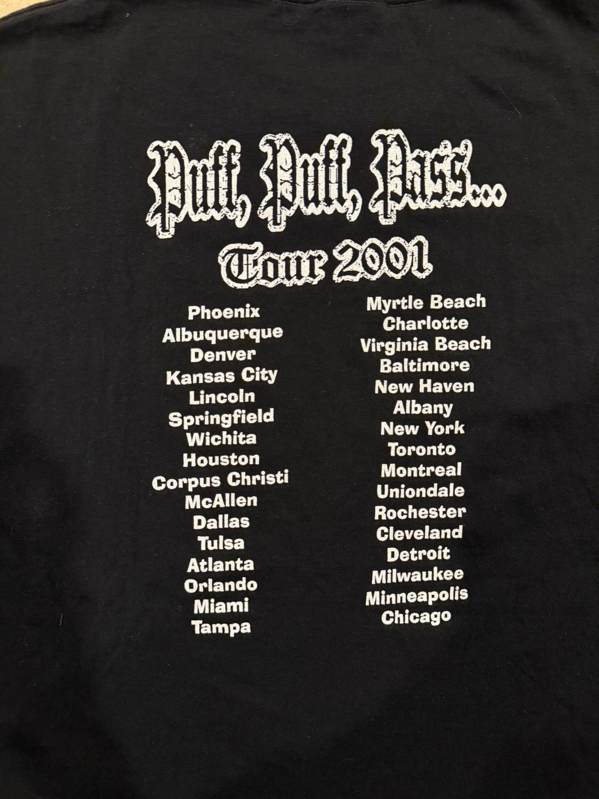Vintage Vintage Snoop Dogg “Puff, Puff, Pass…” 2001 Tour Rap Tee Size US XXL / EU 58 / 5 - 10 Thumbnail