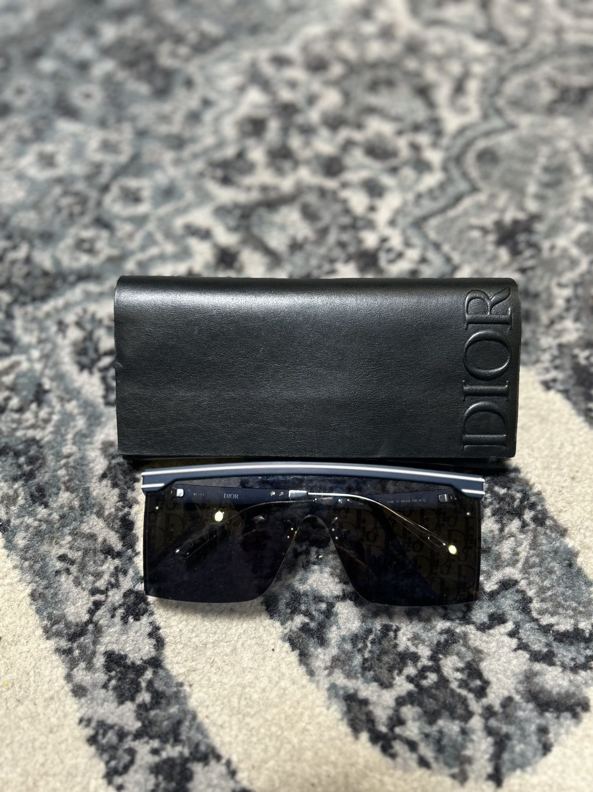 Dior Christian Dior Blue Oblique Mask Sunglasses Size ONE SIZE - 2 Thumbnail