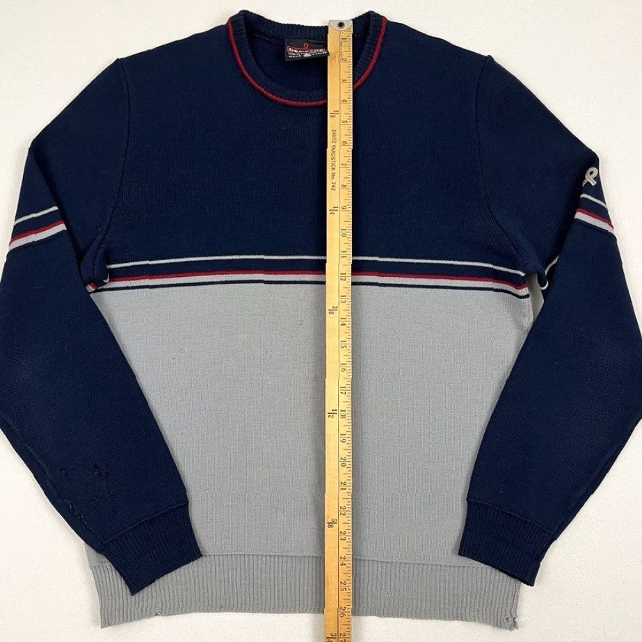 Vintage VTG Demetre Sweater Mens XL Blue Gray New Wool Knit Crew Pullover Ski Jumper 80s Size US XL / EU 56 / 4 - 4 Thumbnail