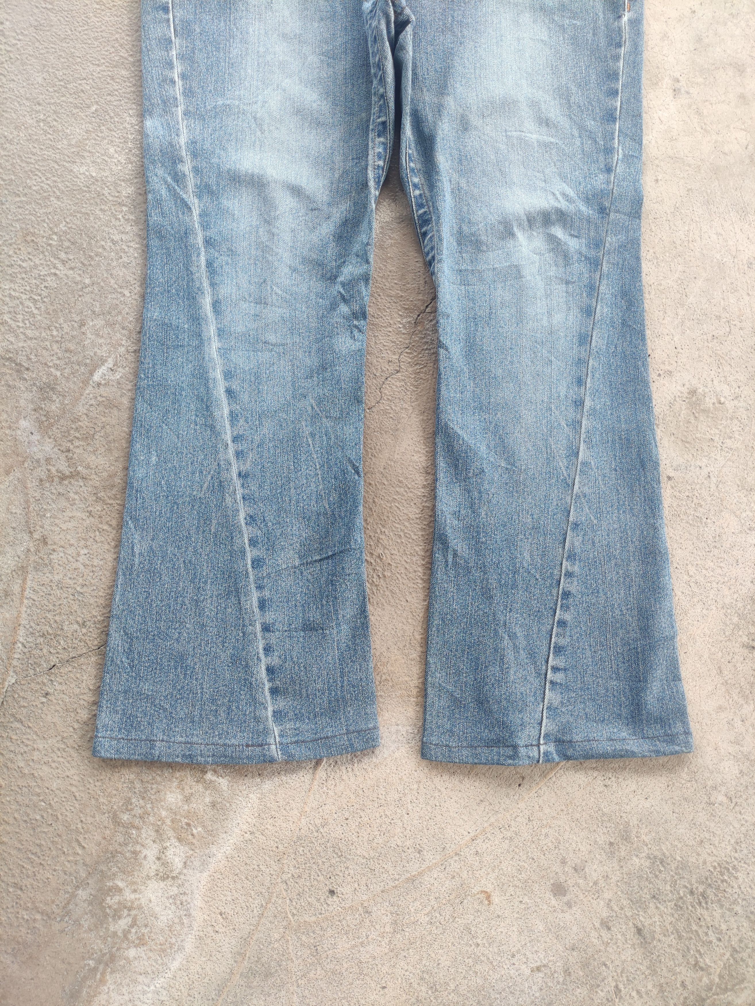 Japanese Brand Vintage Japanese Flare Jean Distressed Faded Denim Pants Size US 35 - 4 Thumbnail