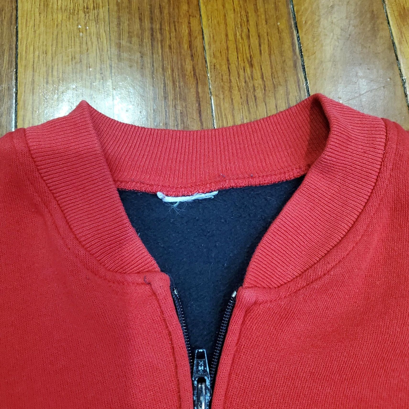 Nike Nike Sweatshirt Mens Large Black Red Full Zip Fleece Colorblock Jacket Track Size US L / EU 52-54 / 3 - 6 Thumbnail