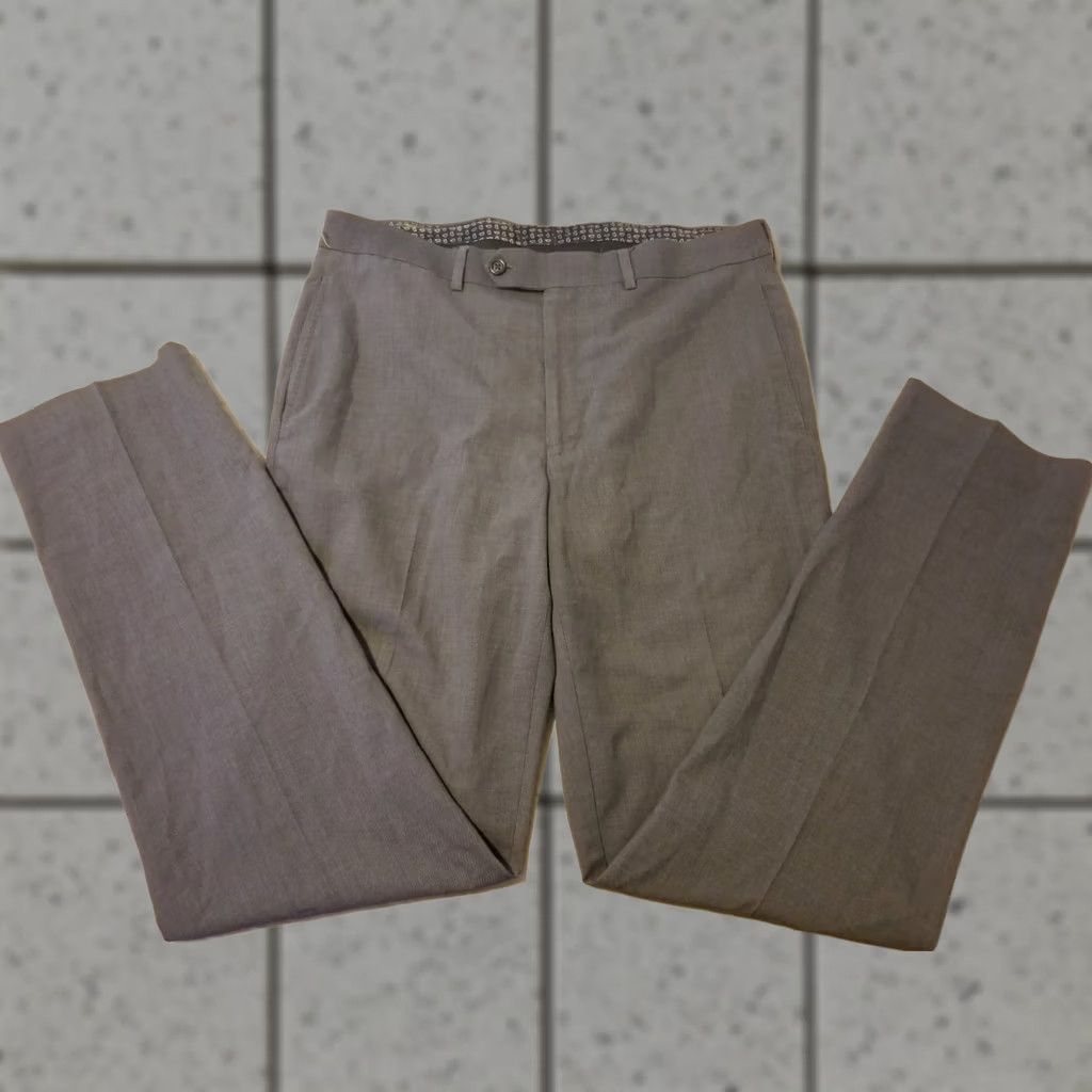 Polo Ralph Lauren Polo Ralph Lauren Dress Mens 34 Gray Pants 34x32 Slack Chino Trouser Size US S / EU 44-46 / 1 - 1 Thumbnail