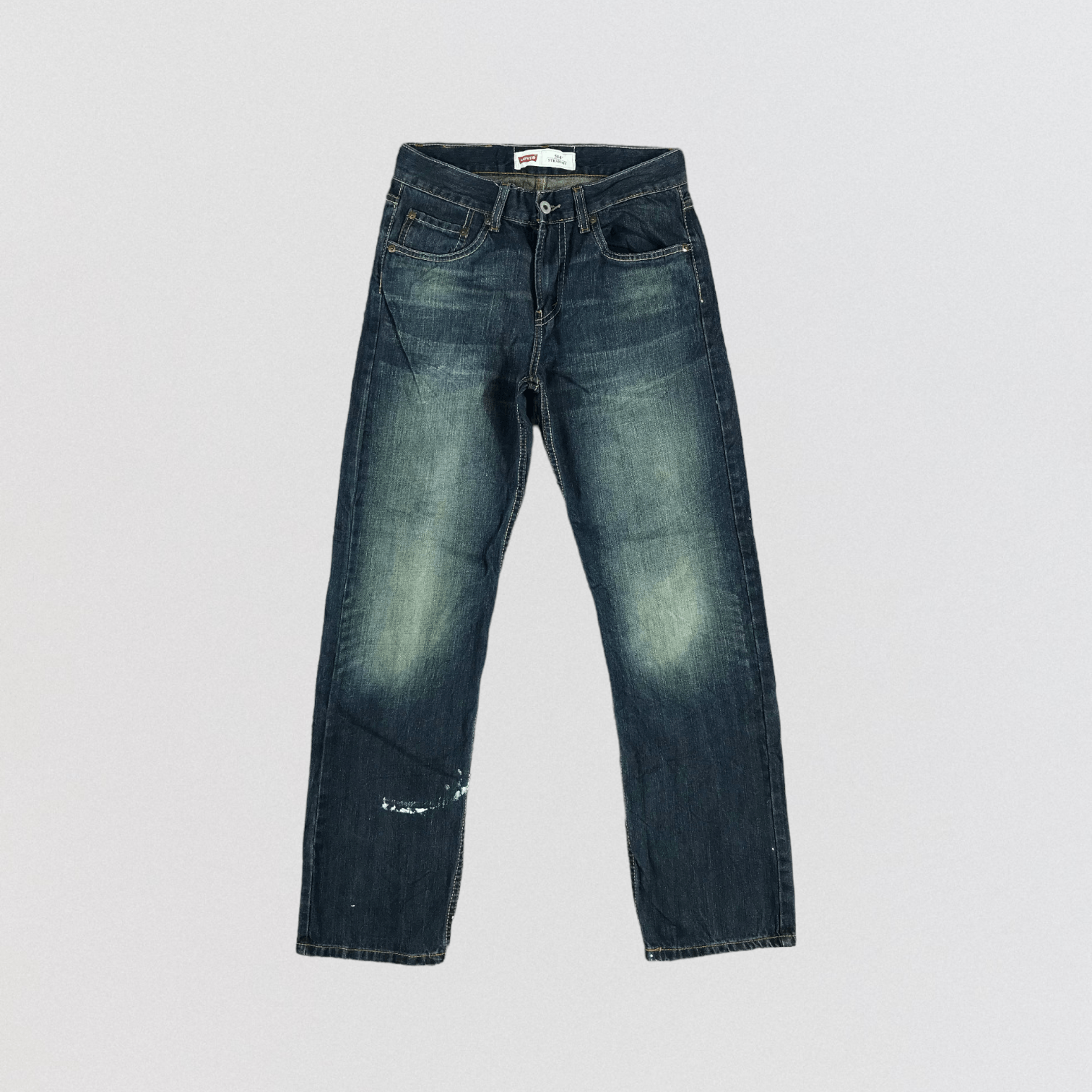 image of Blue Wash Levis 514 Jeans-Jm3073, Men's (Size 29)