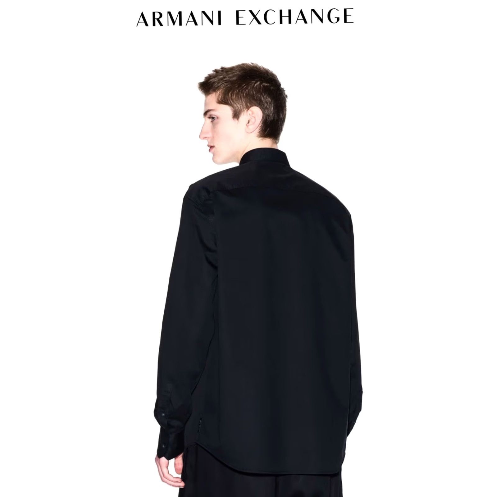 Armani Exchange Armani Exchange Shirt XL Blue Linen Classic Y2K Vintage Casual Mens 90s Style Button-Up Long Sleeve Size US XL / EU 56 / 4 - 4 Thumbnail