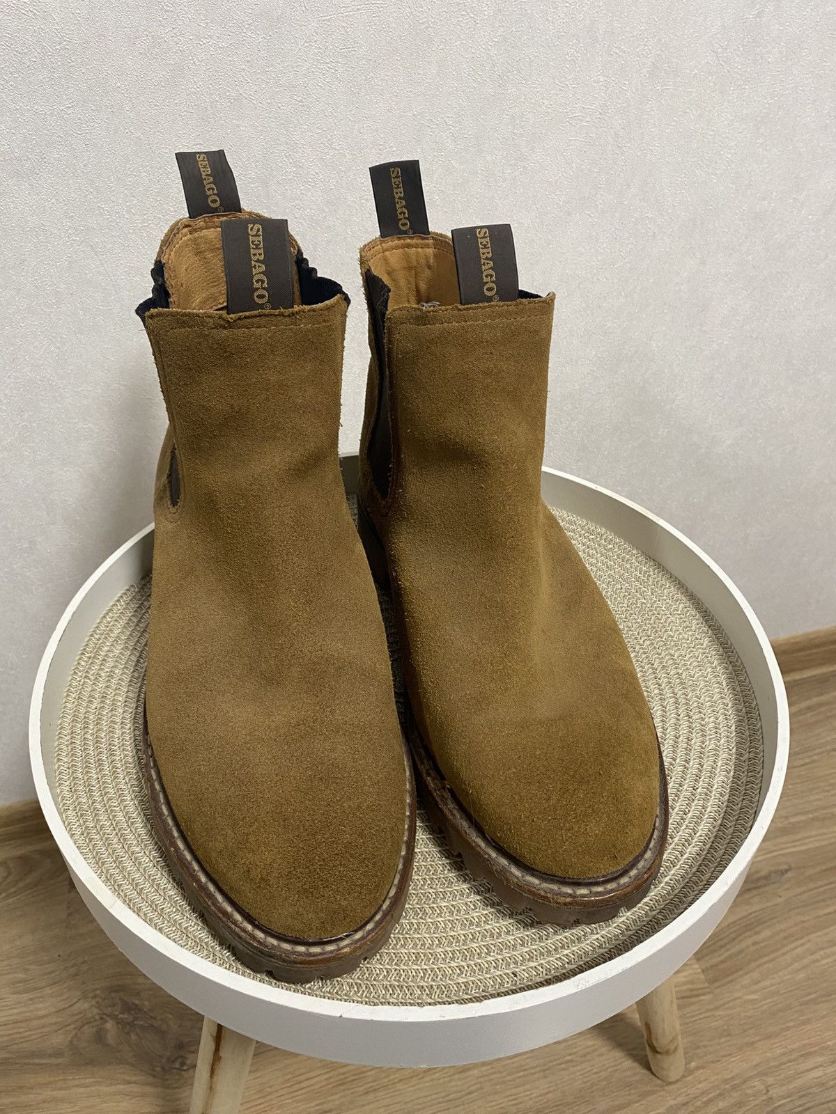 Sebago Sebago Brown Suede Chelsea Boots Size: 45 Size US 12 / EU 45 - 5 Thumbnail