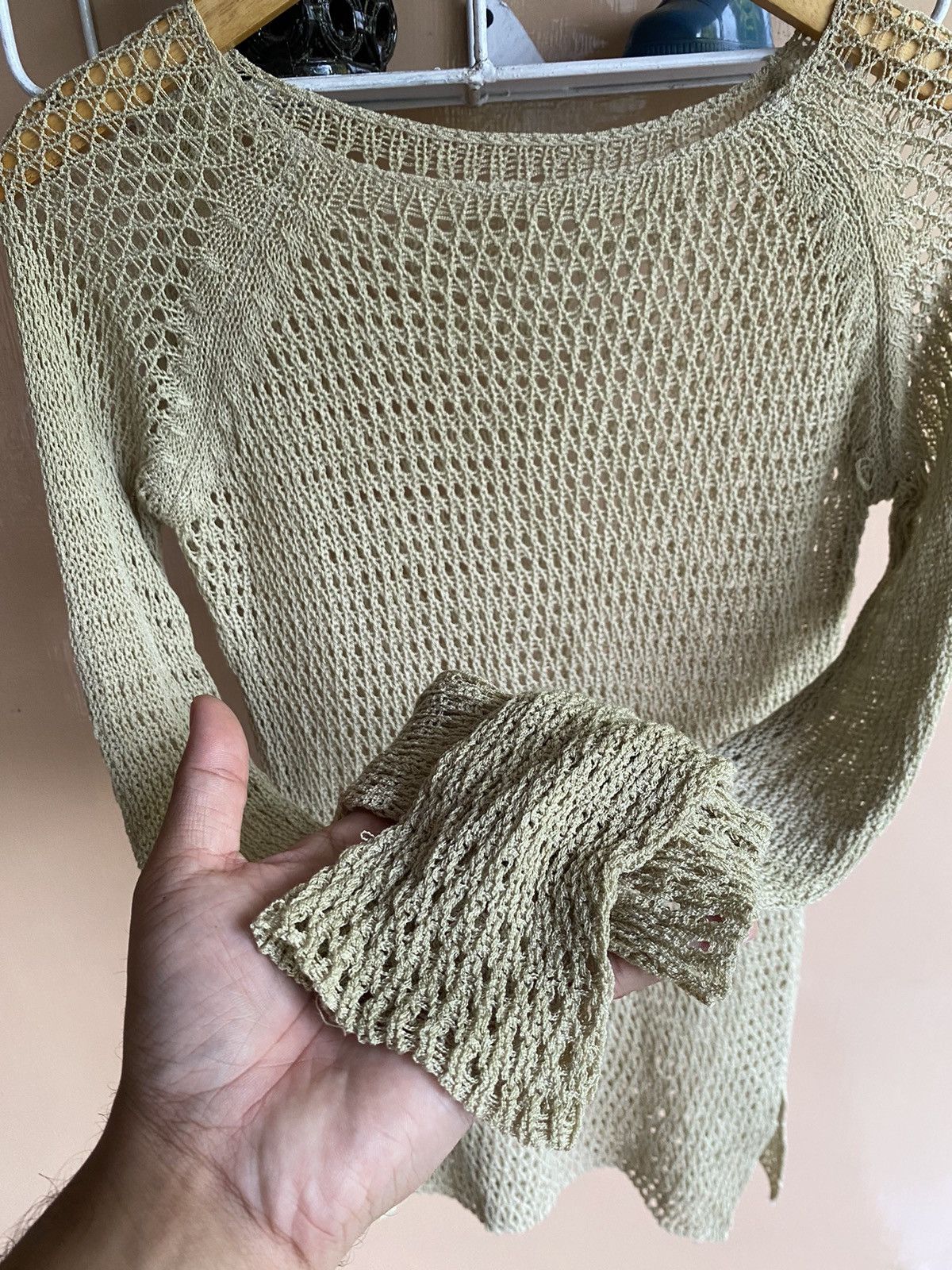 Issey Miyake × Japanese Brand 💸BINDINGOFFER💸Reason Knitwear Fishnet Isseymiyake style Size US S / EU 44-46 / 1 - 4 Thumbnail