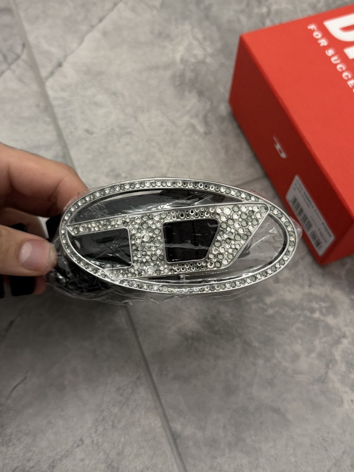 Diesel Diesel Rhinestone Belt B-1Dr Size 34 - 1 Thumbnail