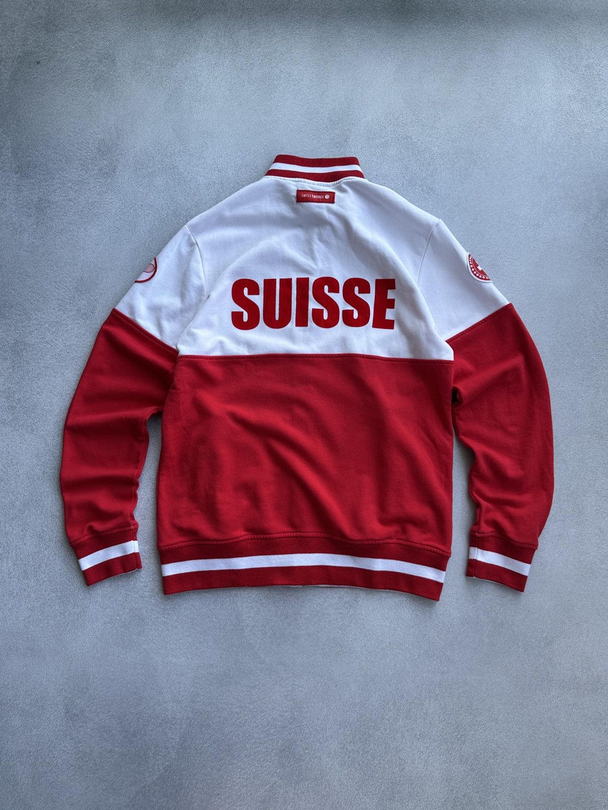 Vintage VTG Suisse Tennis Roger Federer RF National Zip Hoodie Size US L / EU 52-54 / 3 - 9 Thumbnail
