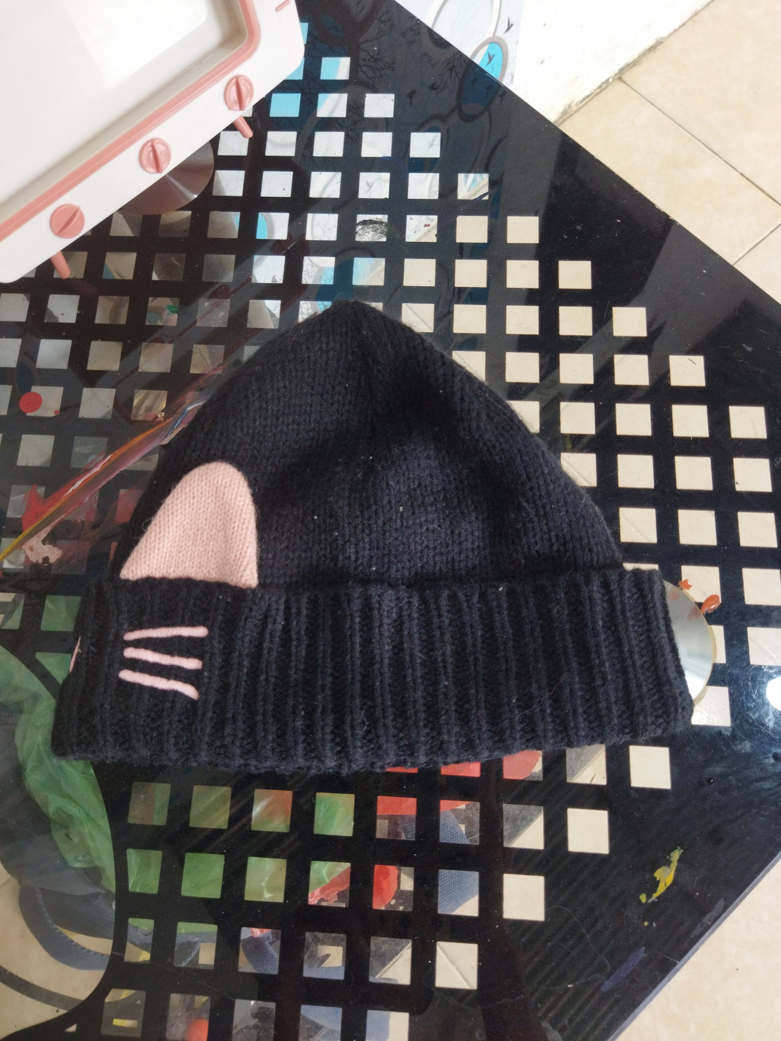 Japanese Brand Siggi Cat Ear Beanie — Kawaii Y2K Style — NVMBER17 Size ONE SIZE - 4 Thumbnail