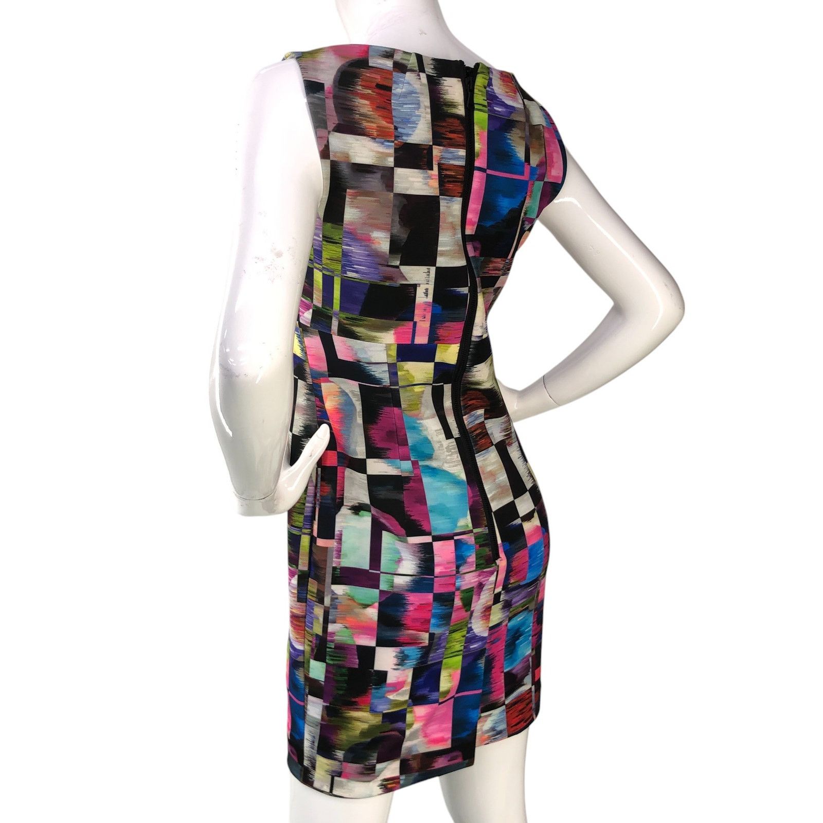 MILLY Milly Size 6 Dress Scuba Cubist Print Sheath Sleeveless USA Size M / US 6-8 / IT 42-44 - 6 Thumbnail