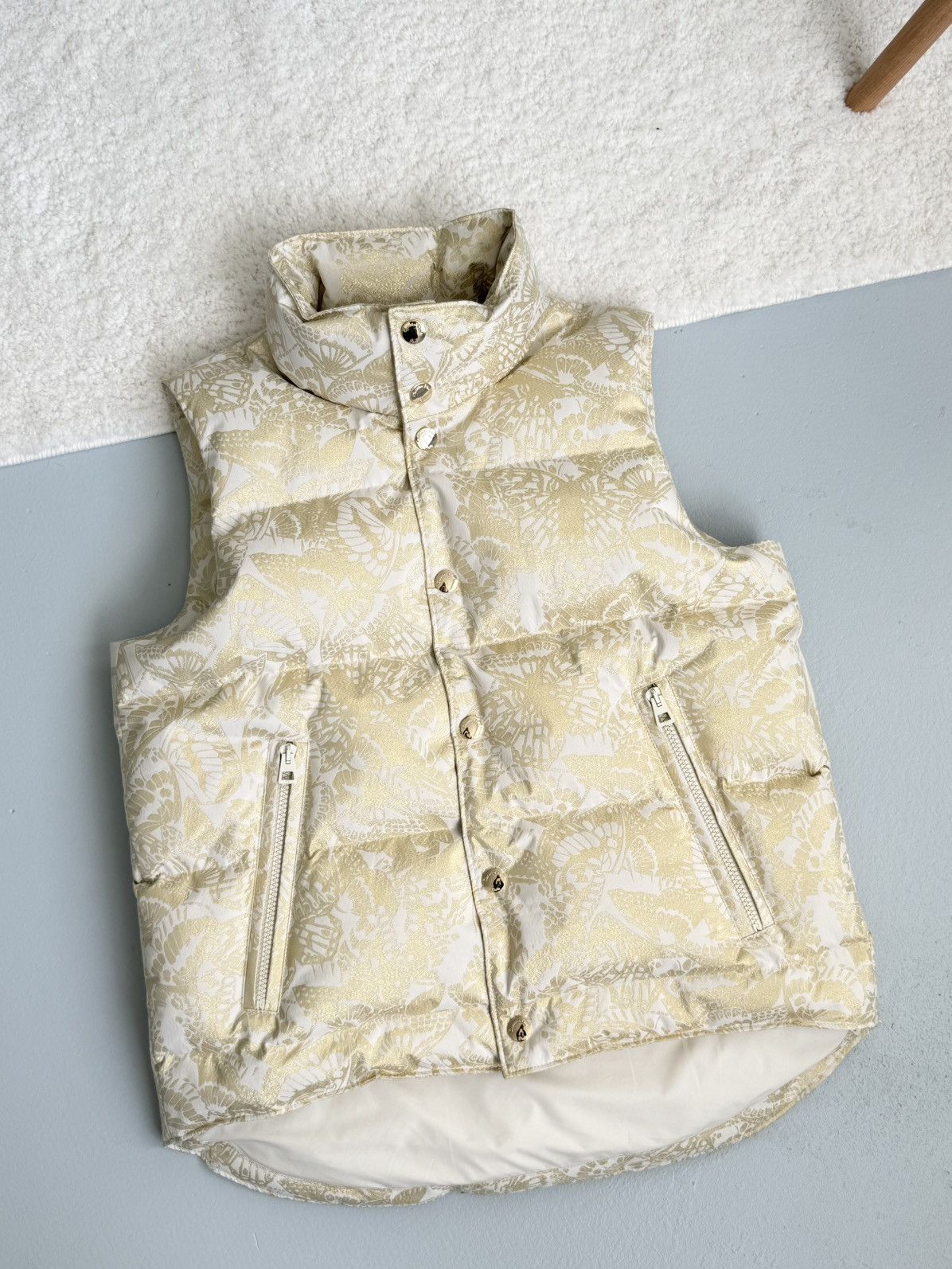 Dior Christian Dior DiorAlps Gold Butterfly Motif Puffer Vest Size S / US 4 / IT 40 - 2 Thumbnail