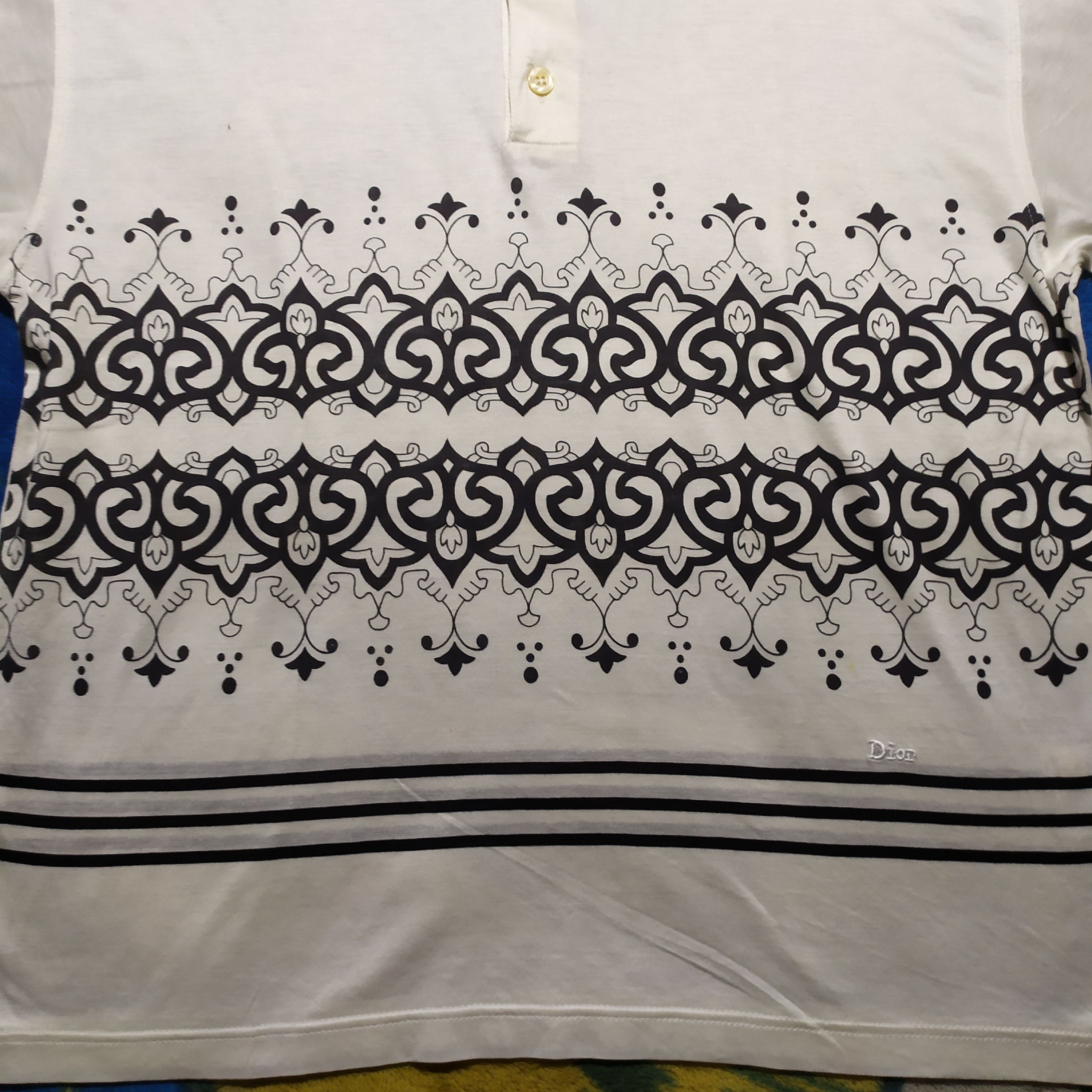 Christian Dior Monsieur × Dior Christian Dior Monsieur Ethnic Pattern Polo Shirt Size US M / EU 48-50 / 2 - 3 Thumbnail