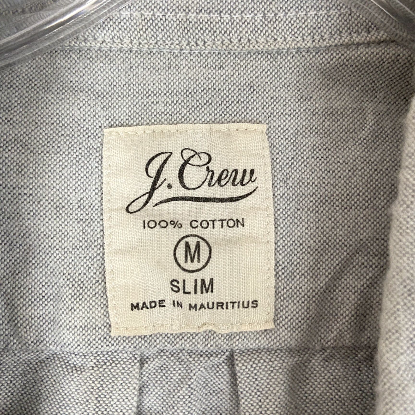 J.Crew VINTAGE J.CREW Men’s Long Sleeve Button-Up Shirt Cotton White Gray M Mens Size US M / EU 48-50 / 2 - 6 Thumbnail