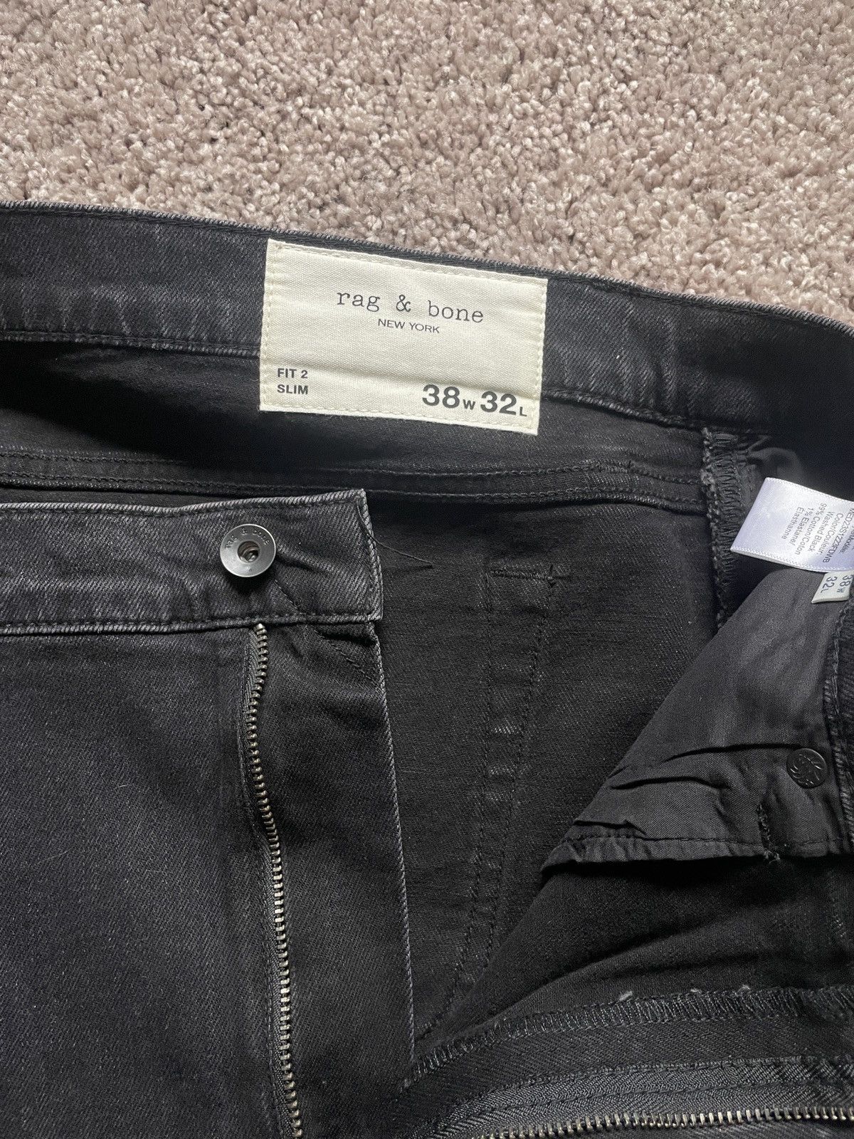 Rag & Bone Fit 2 Authentic Stretch Jeans Size US 38 / EU 54 - 3 Thumbnail