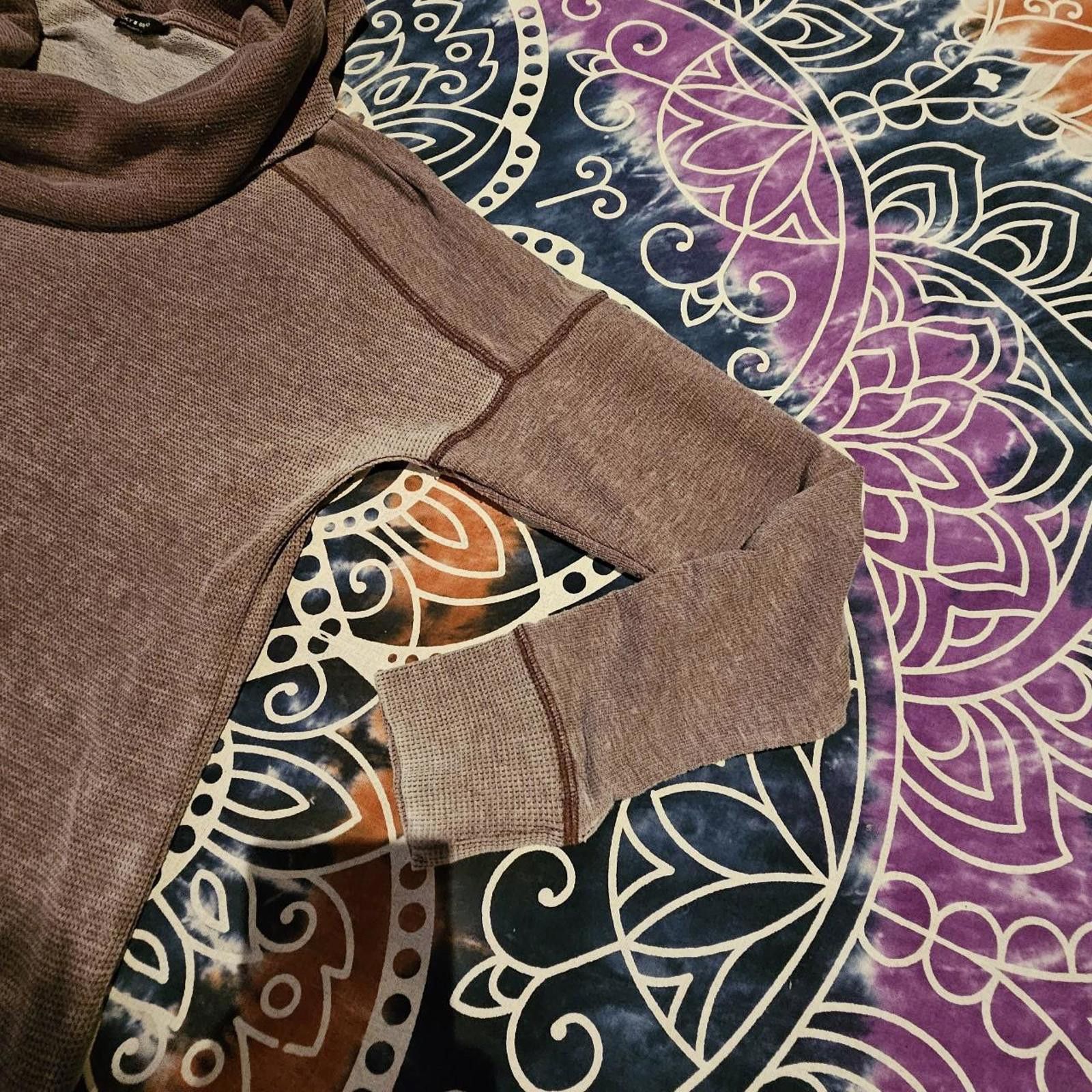 Lucky Brand Lucky Brand Women's Burgundy Sweatshirt Size M / US 6-8 / IT 42-44 - 4 Thumbnail