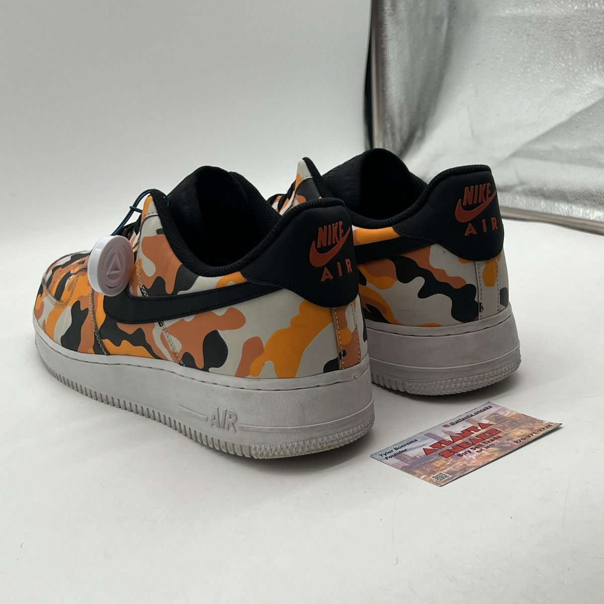 Nike Air Force 1 07 orange camo Size US 14 / EU 47 - 4 Thumbnail