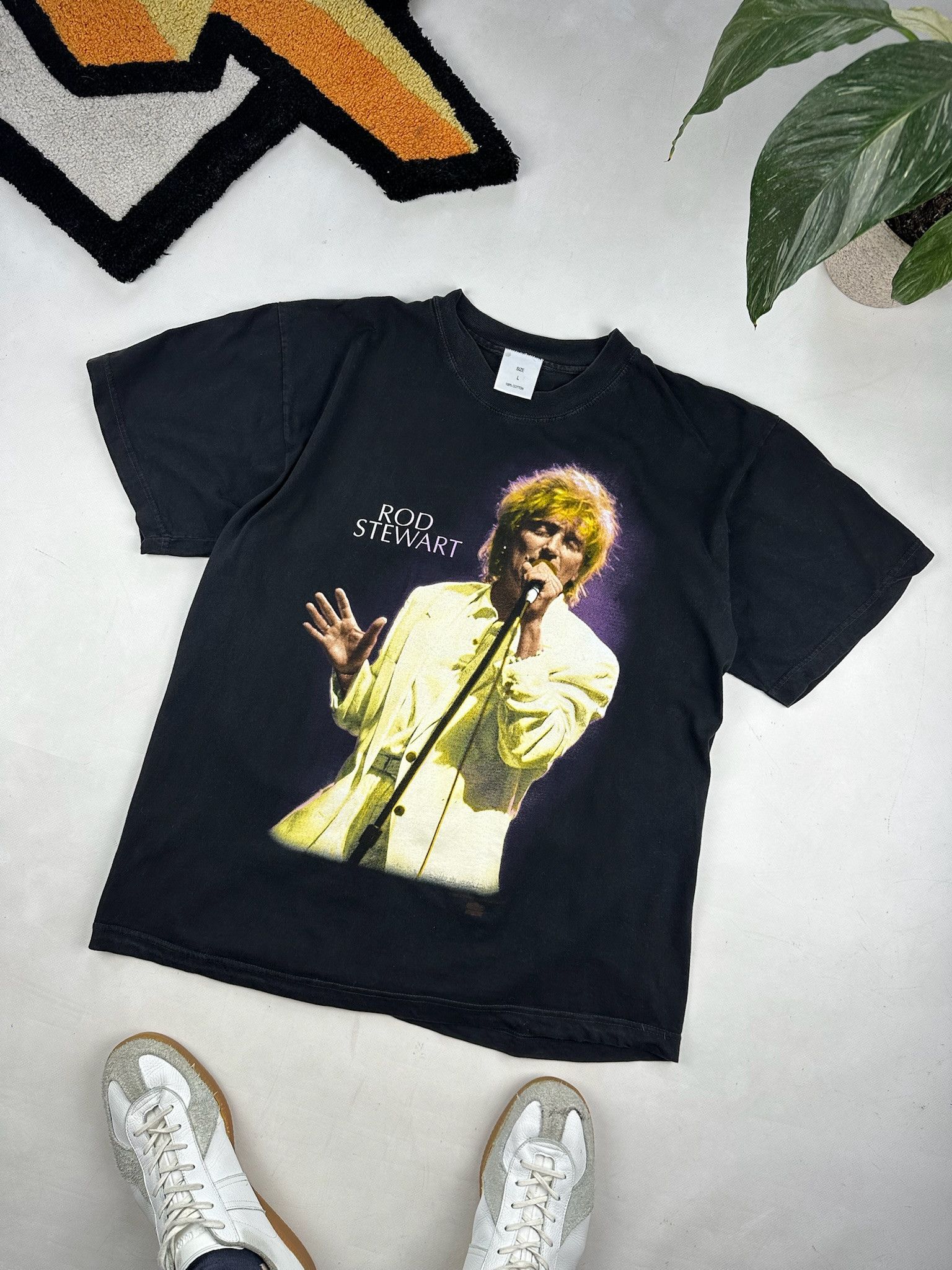 Band Tees 1993 VINTAGE ROD STEWART A NIGHT TO REMEMBER SINGLE STITCH T Size US L / EU 52-54 / 3 - 1 Thumbnail