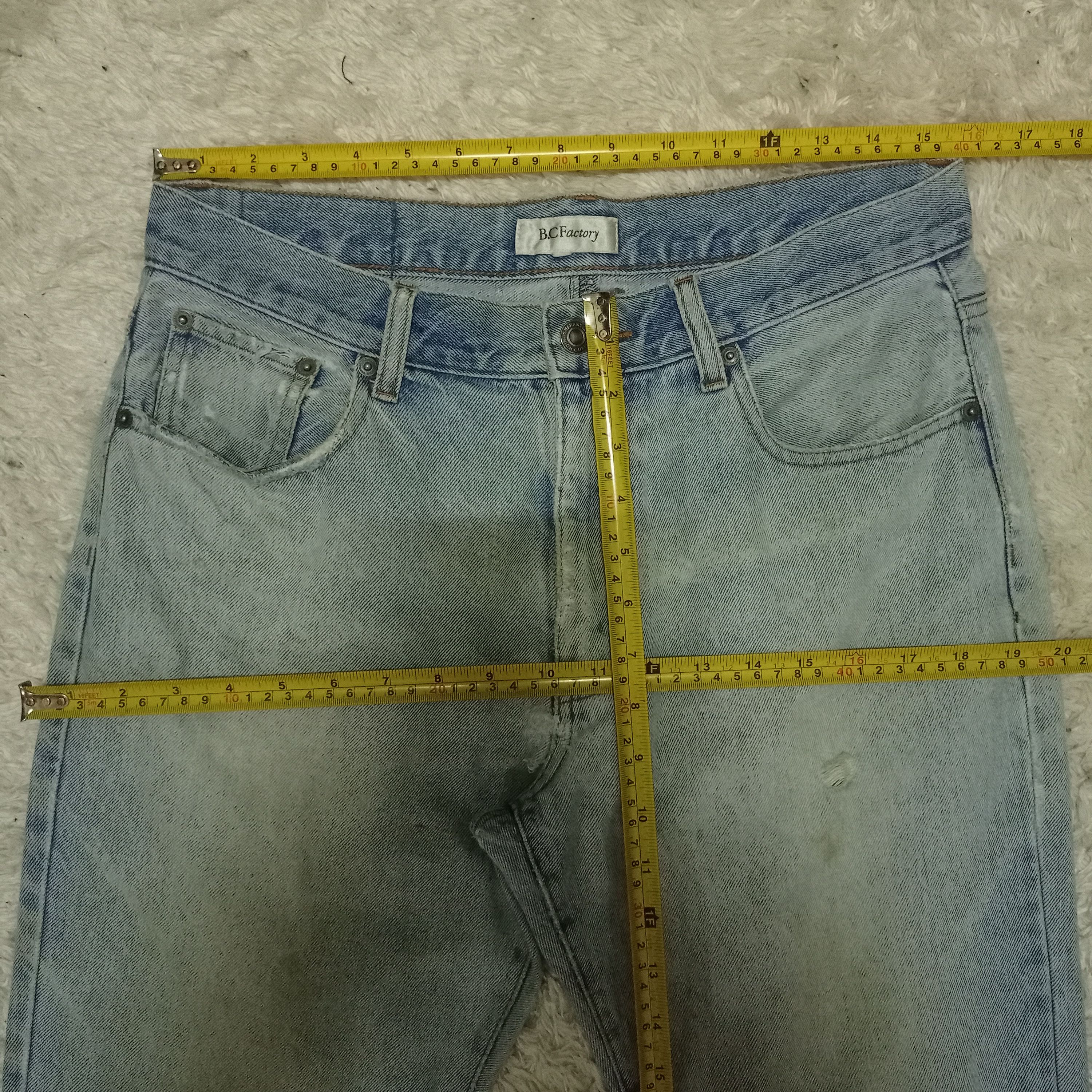 Japanese Brand Vintage Japanese Brand Distressed Loose Workwear Jeans Size US 31 - 9 Thumbnail