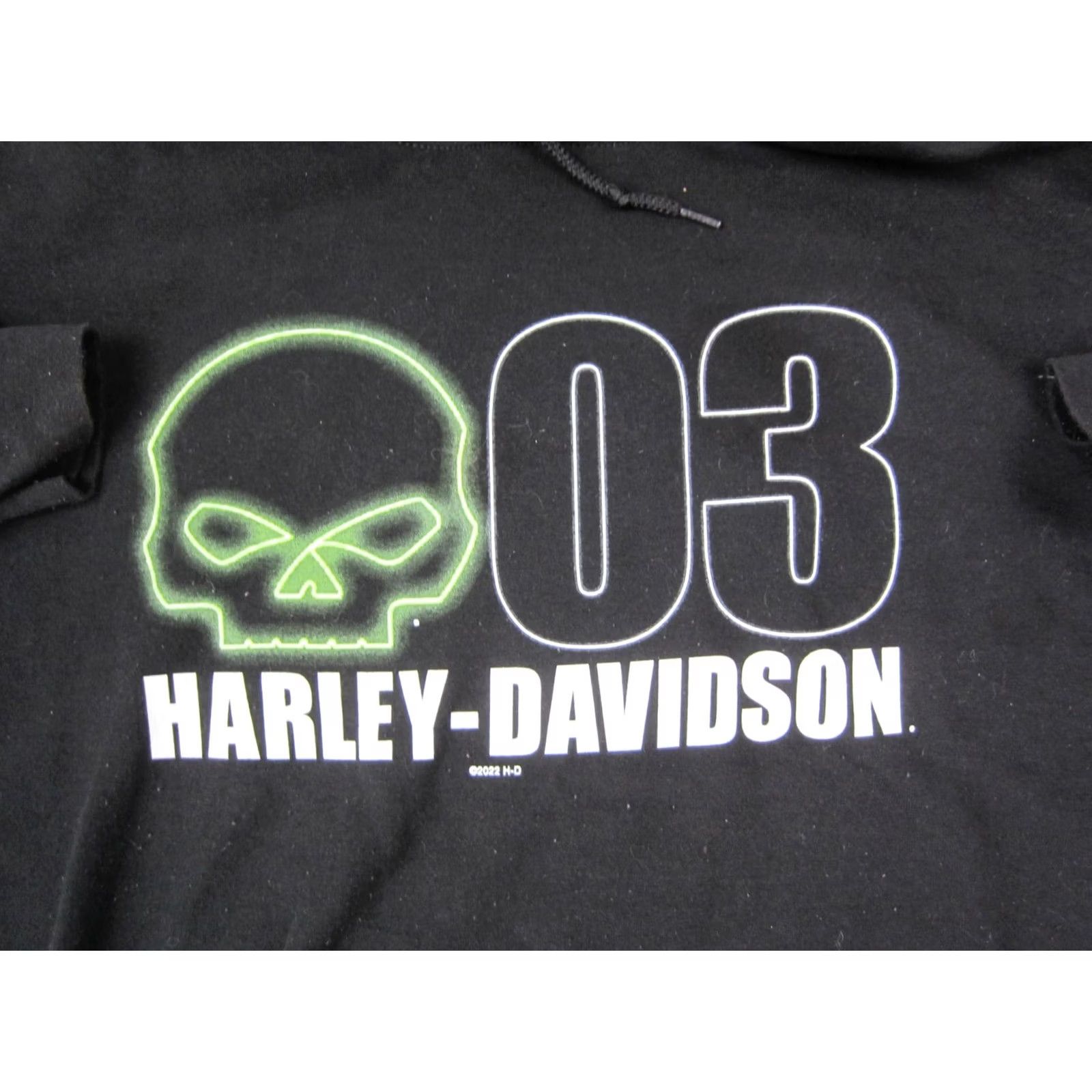 Harley Davidson Harley Davidson Hoodie Mens Large Black Green Skull Cedar Rapids Sweatshirt Size US L / EU 52-54 / 3 - 2 Thumbnail