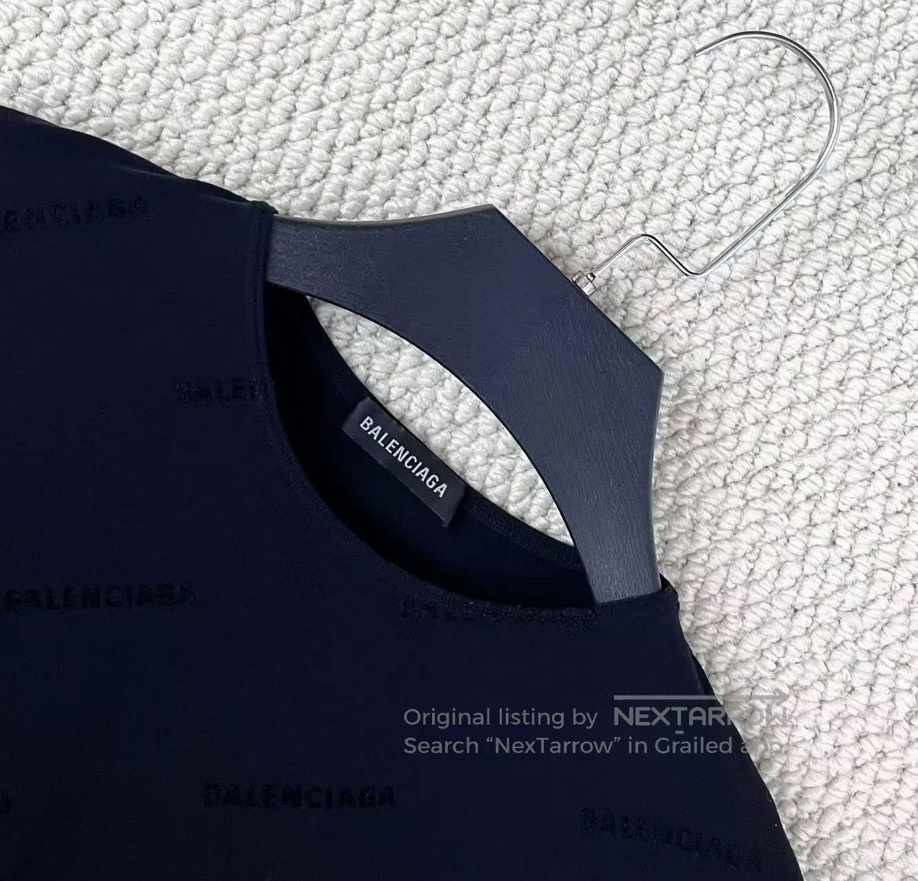 Balenciaga balenciaga black gray long sleeve fitted top. Size US M / EU 48-50 / 2 - 3 Thumbnail