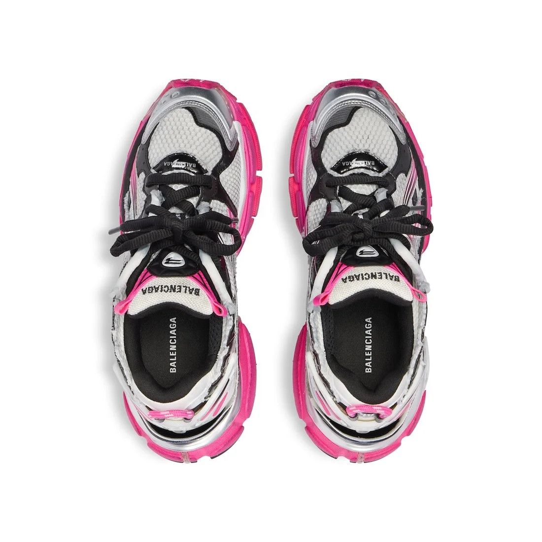 Balenciaga o1s1wg110426 Runner Gradient Sneakers in Multicolor Size US 8 / IT 38 - 3 Thumbnail