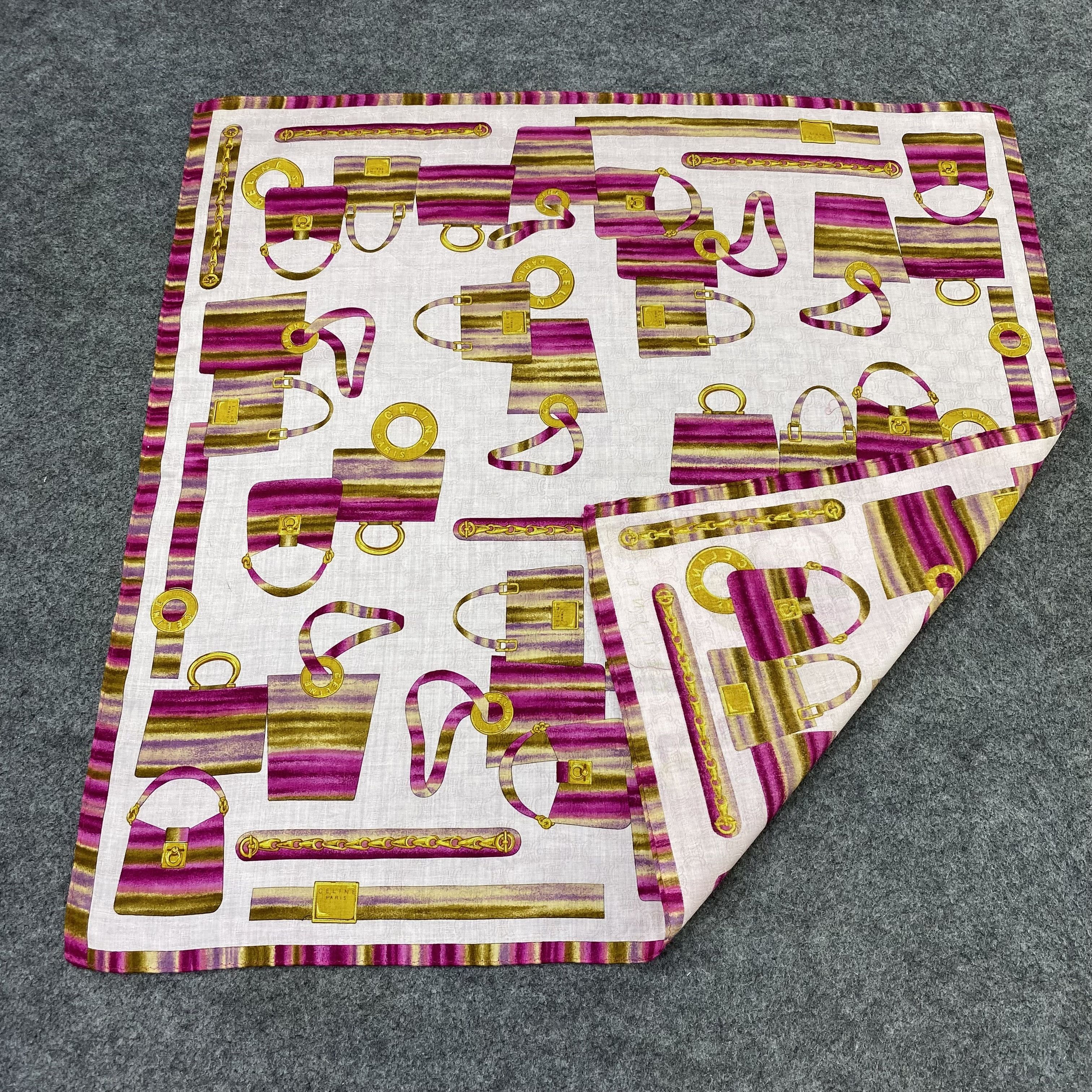 Celine Celine Handkerchief Neckerchief Bandana-B1809 Size ONE SIZE - 5 Thumbnail