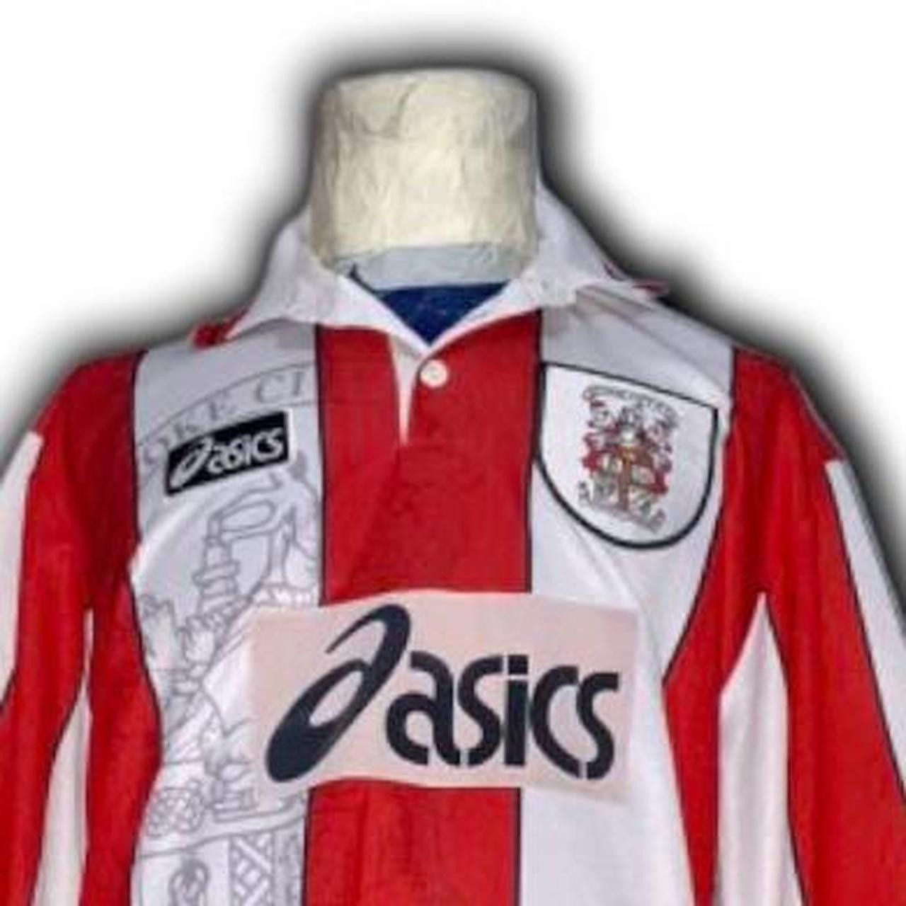 Stoke City 1995 1996 1997 Home shirt jersey Asics
