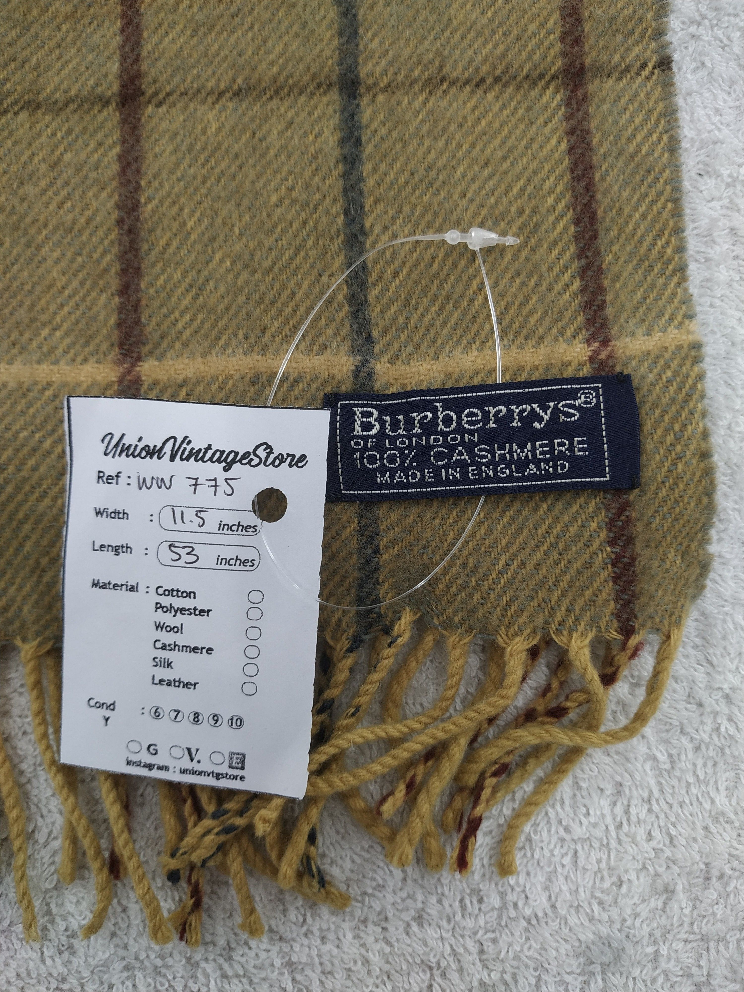 Burberry × Vintage Burberry Scarf / Muffler / Neckwear - WW775 Size ONE SIZE - 4 Thumbnail