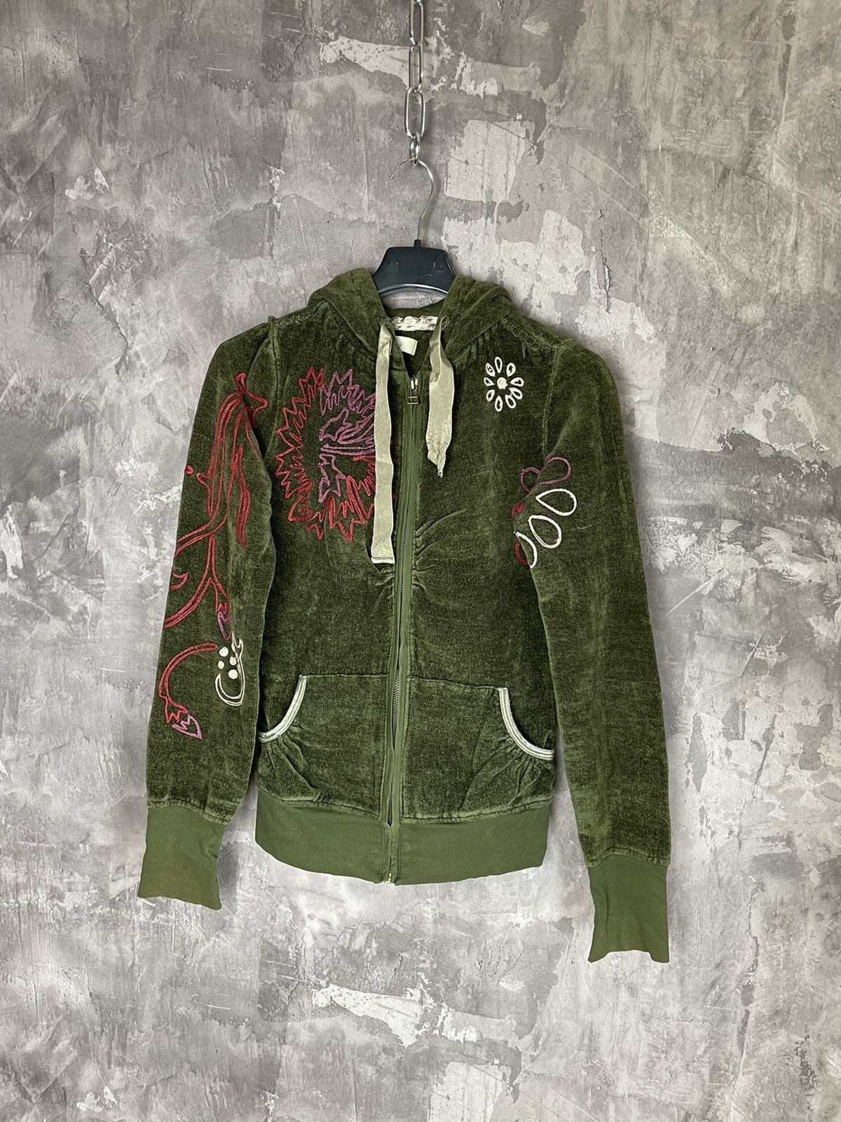 Japanese Brand × Vintage Y2K Vintage Faded Hoodie 00s Diesel Sweater Japanese Style Size S / US 4 / IT 40 - 1 Thumbnail