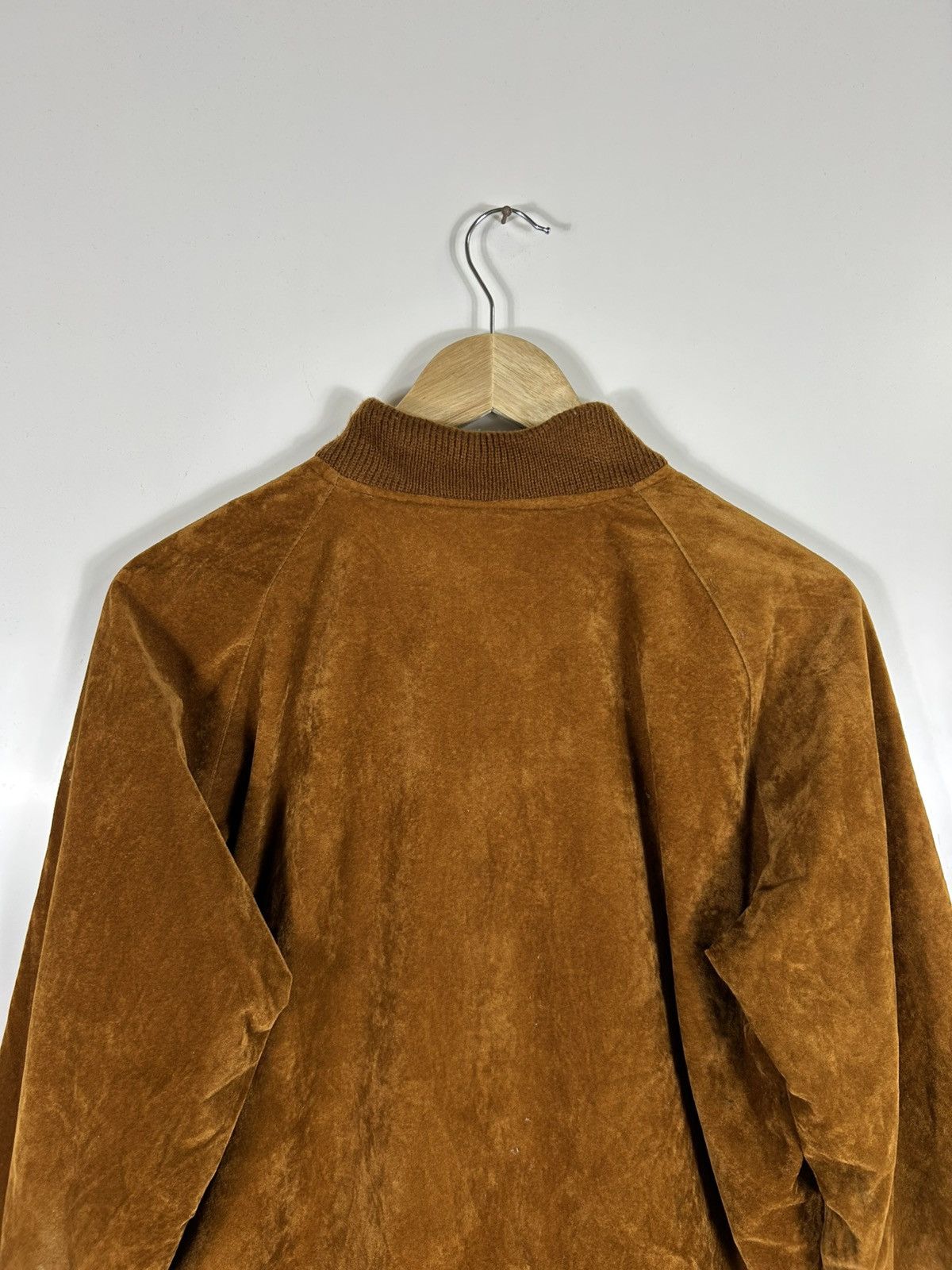Japanese Brand ⚡️Vintage Velvet Zipper Bomber Jacket Size US L / EU 52-54 / 3 - 16 Thumbnail