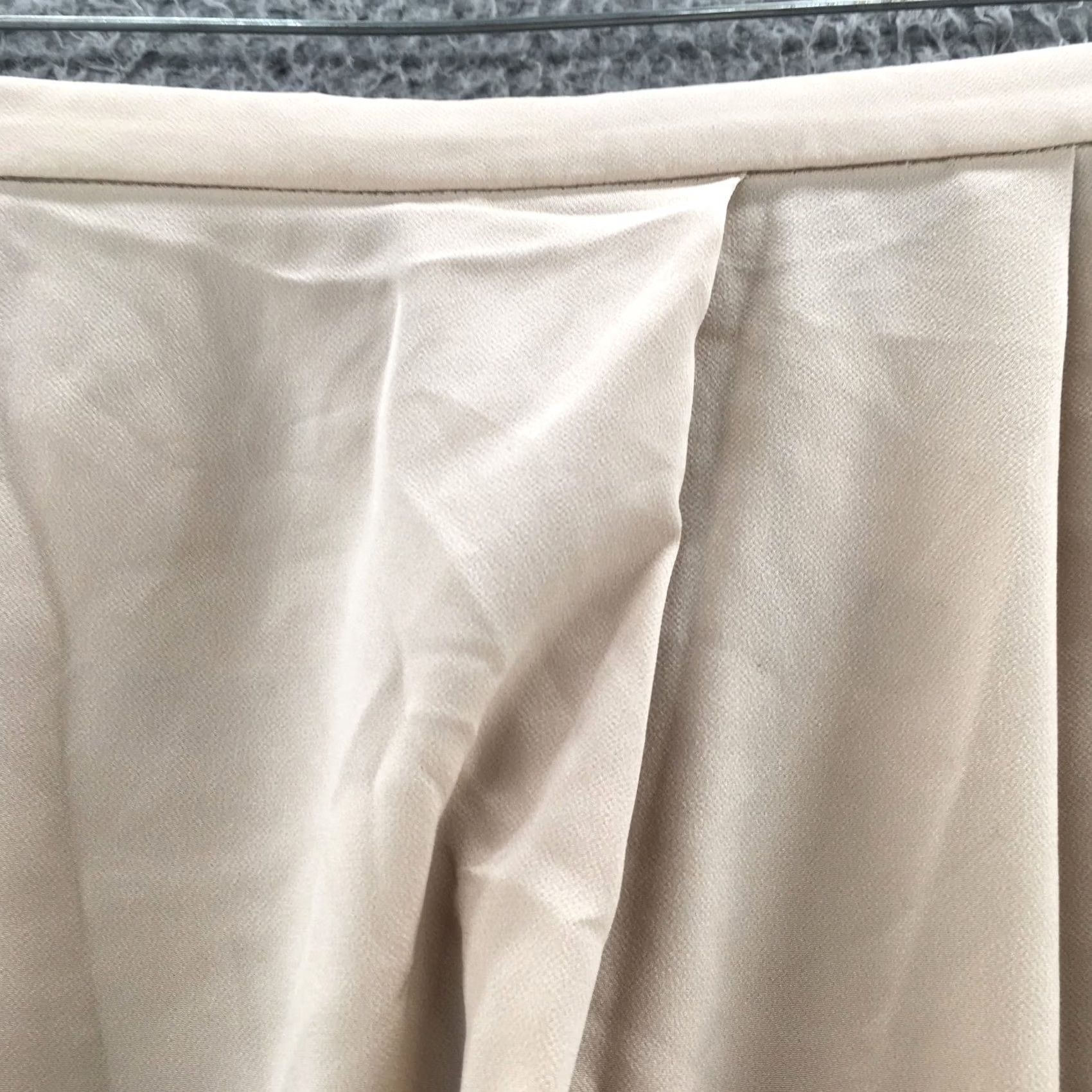 Calvin Klein Calvin Klein Dress Pants Womens Beige Pleated Front Zip Dress Pants Size 24" / US 00 / IT 34 - 3 Thumbnail