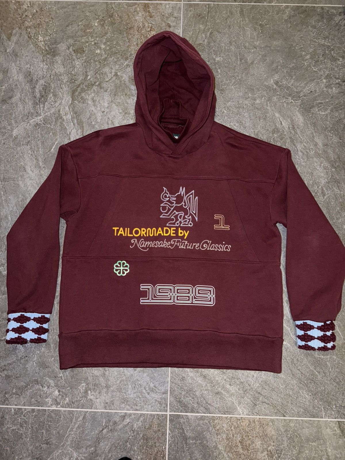 NAMESAKE Namesake Hoodie – Bordeaux – Größe S Size US S / EU 44-46 / 1 - 1 Thumbnail