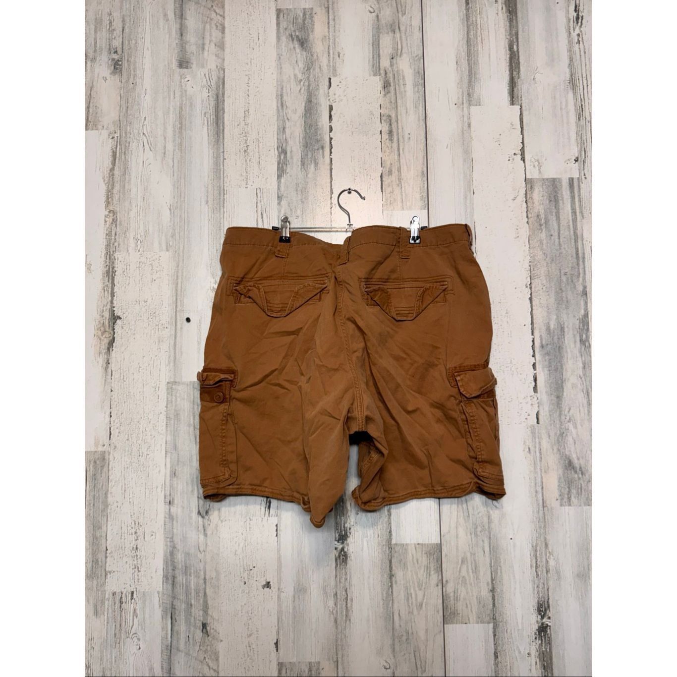 George George Men’s Brown Cargo Shorts Size 44 Stretch Cotton Utili Size US 44 / EU 60 - 3 Thumbnail