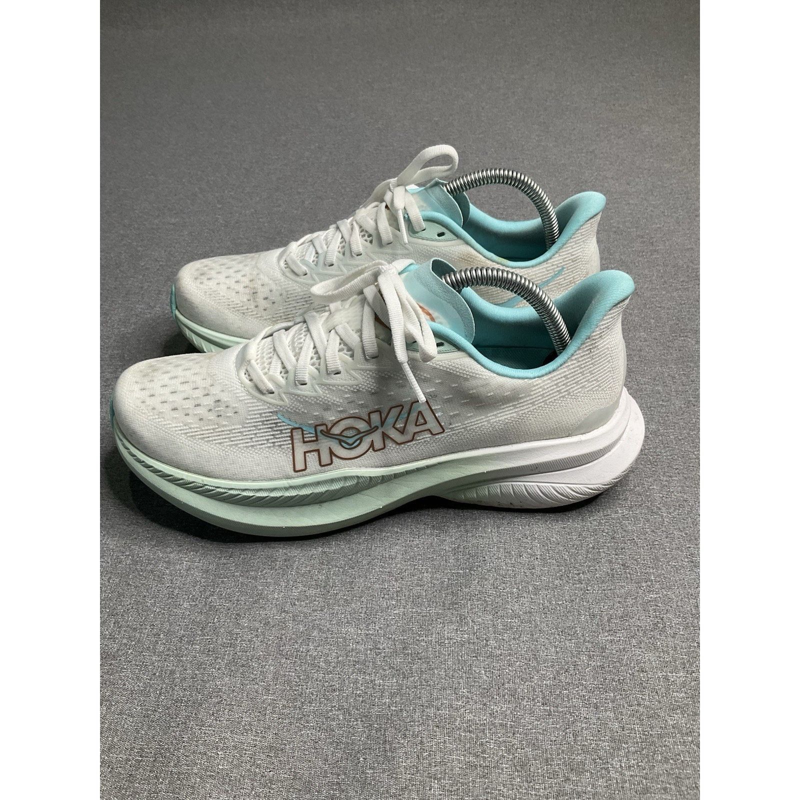 Hoka Size 9.5 - Hoka One One HOKA Mach 6 Frost Aqua Size US 9.5 / IT 39.5 - 2 Thumbnail