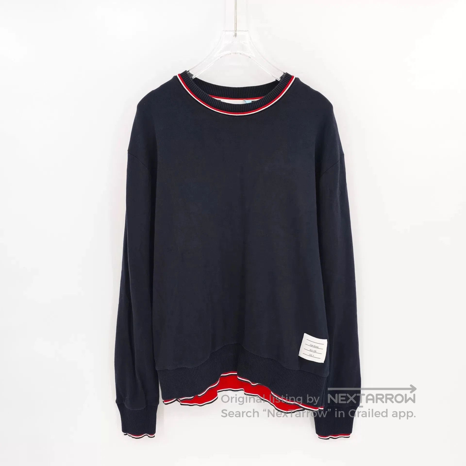 Thom Browne thom browne crewneck long sleeve knit sweater. Size US L / EU 52-54 / 3 - 1 Thumbnail