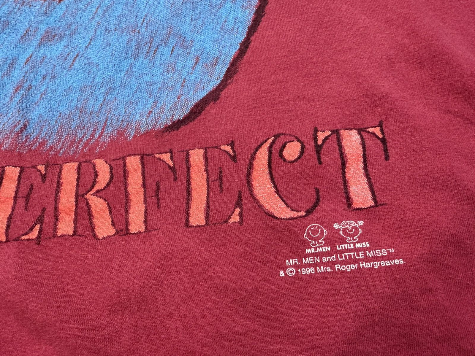 Other Vintage 90s Mr.Men and Little Miss Mr.Perfect T Shirt Size US L / EU 52-54 / 3 - 2 Thumbnail