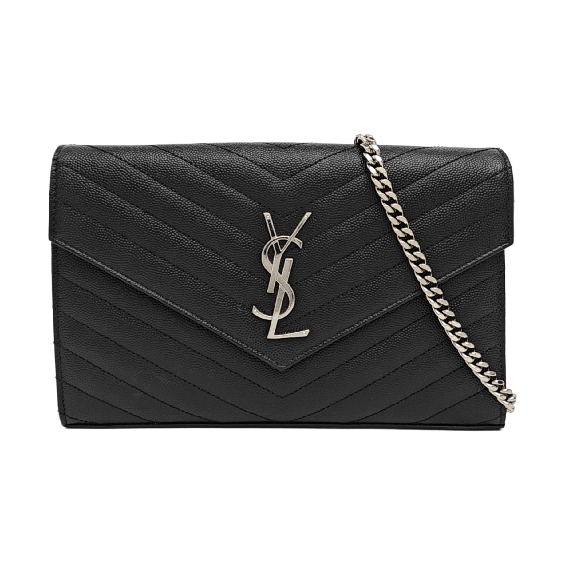 Saint Laurent Paris Saint Laurent Monogram Chevron Shoulder Bag Size OS Size ONE SIZE - 1 Thumbnail