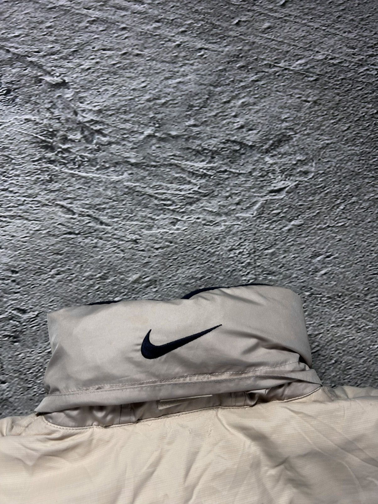 Nike × Vintage Nike puffer jacket vintage beige small logo 2000s Size US XXL / EU 58 / 5 - 8 Thumbnail