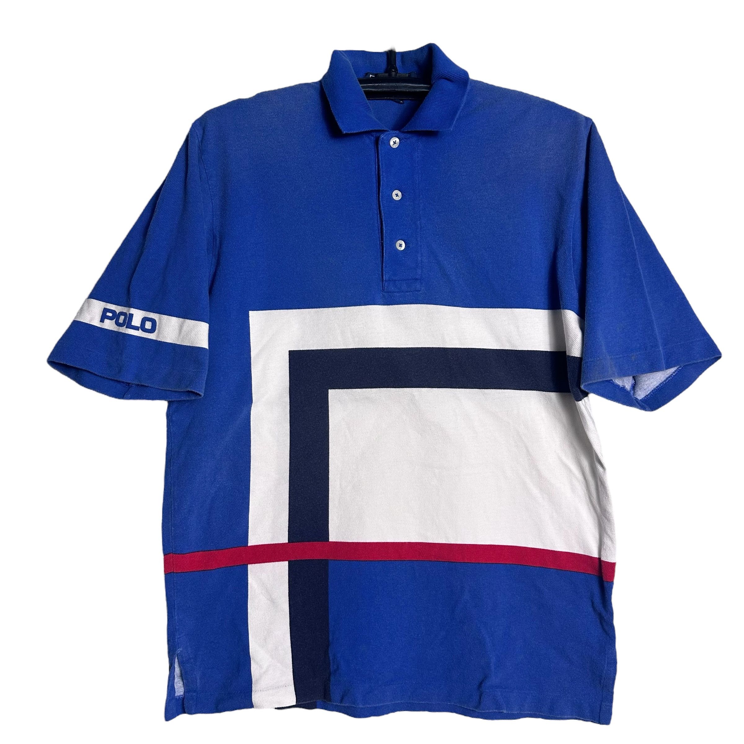 Polo Ralph Lauren 🔥RARE🔥Vintage Polo Ralph Lauren Abstract Polo Shirt Size US S / EU 44-46 / 1 - 1 Thumbnail