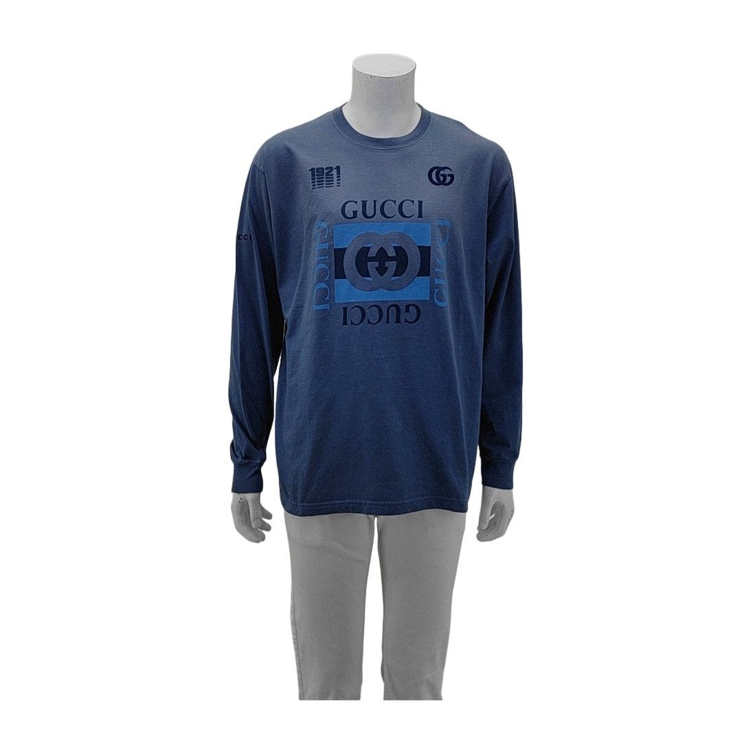 Gucci Gucci Logo Graphic Long Sleeve T-Shirt Size L Size US L / EU 52-54 / 3 - 1 Thumbnail