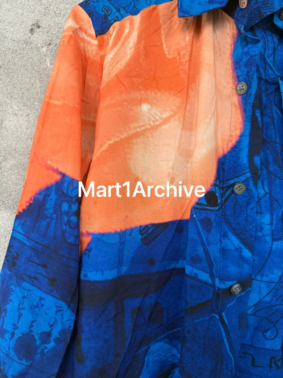 Yohji Yamamoto Yohji Yamamoto Double-Layer Trompe-l’œil Floral Shirt Size US S / EU 44-46 / 1 - 7 Thumbnail