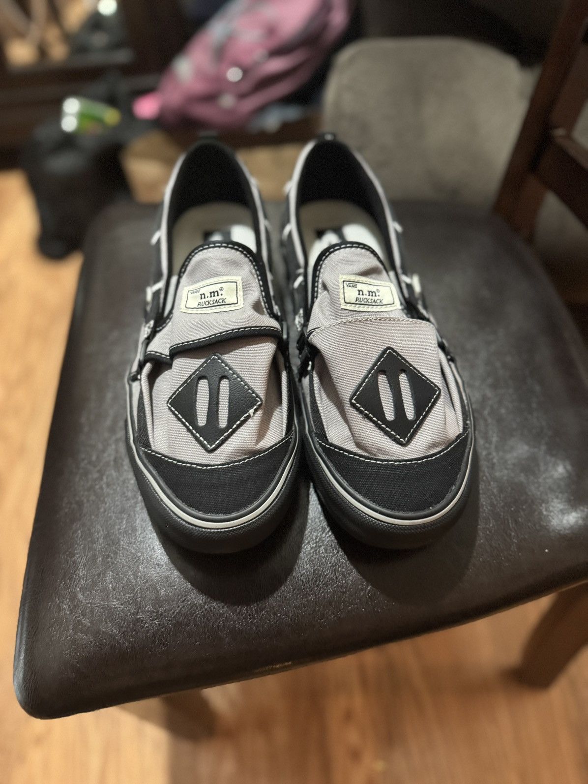 Vans Nicole McLaughlin Grey/black van slip ons COLLAB Size US 10 / EU 43 - 5 Thumbnail